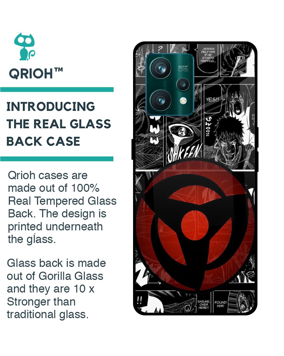 Shop Sharingan Premium Glass Case for Realme 9 Pro 5G (Shock Proof,Scratch Resistant)-Back