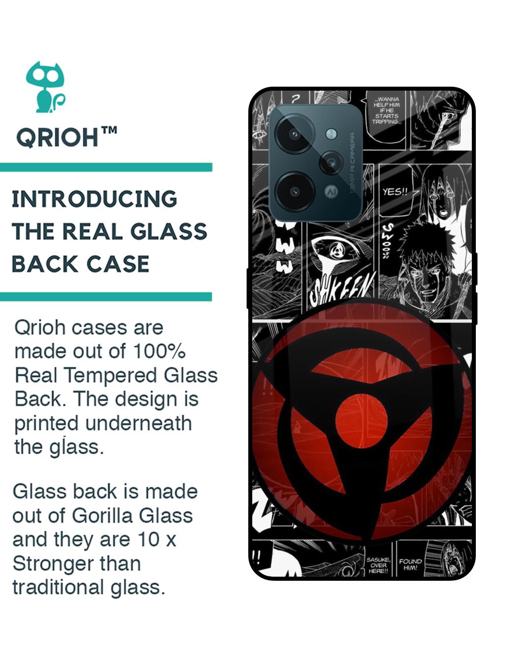 Shop Sharingan Premium Glass Case for Realme C31(Shock Proof, Scratch Resistant)-Back