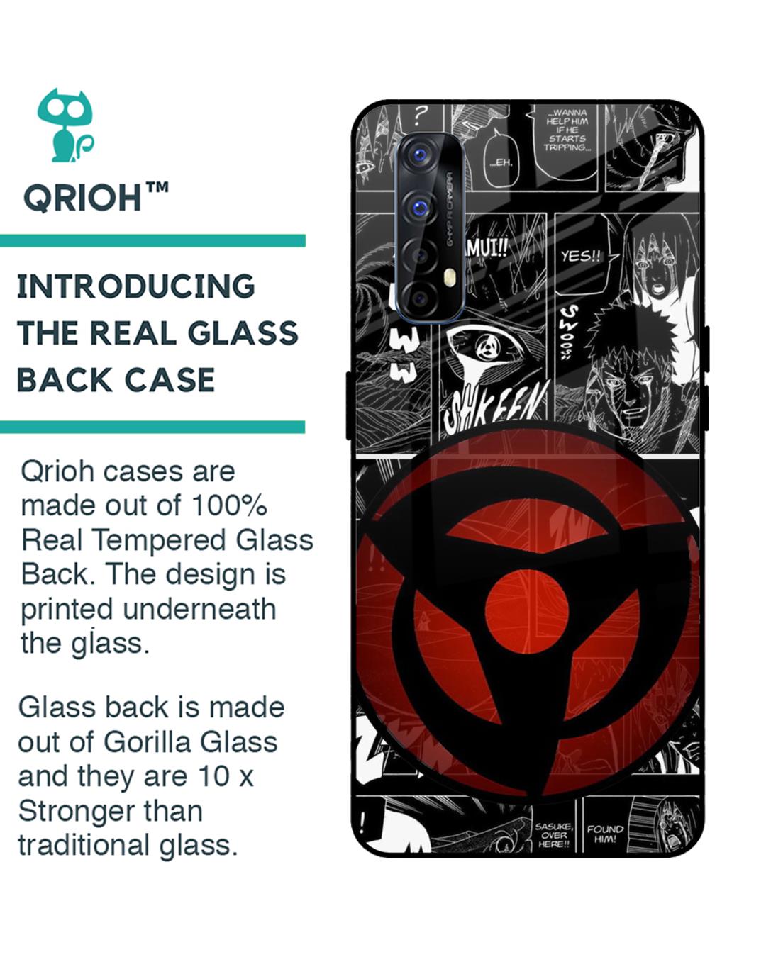 Shop Sharingan Premium Glass Case for Realme Narzo 20 Pro (Shock Proof, Scratch Resistant)-Back