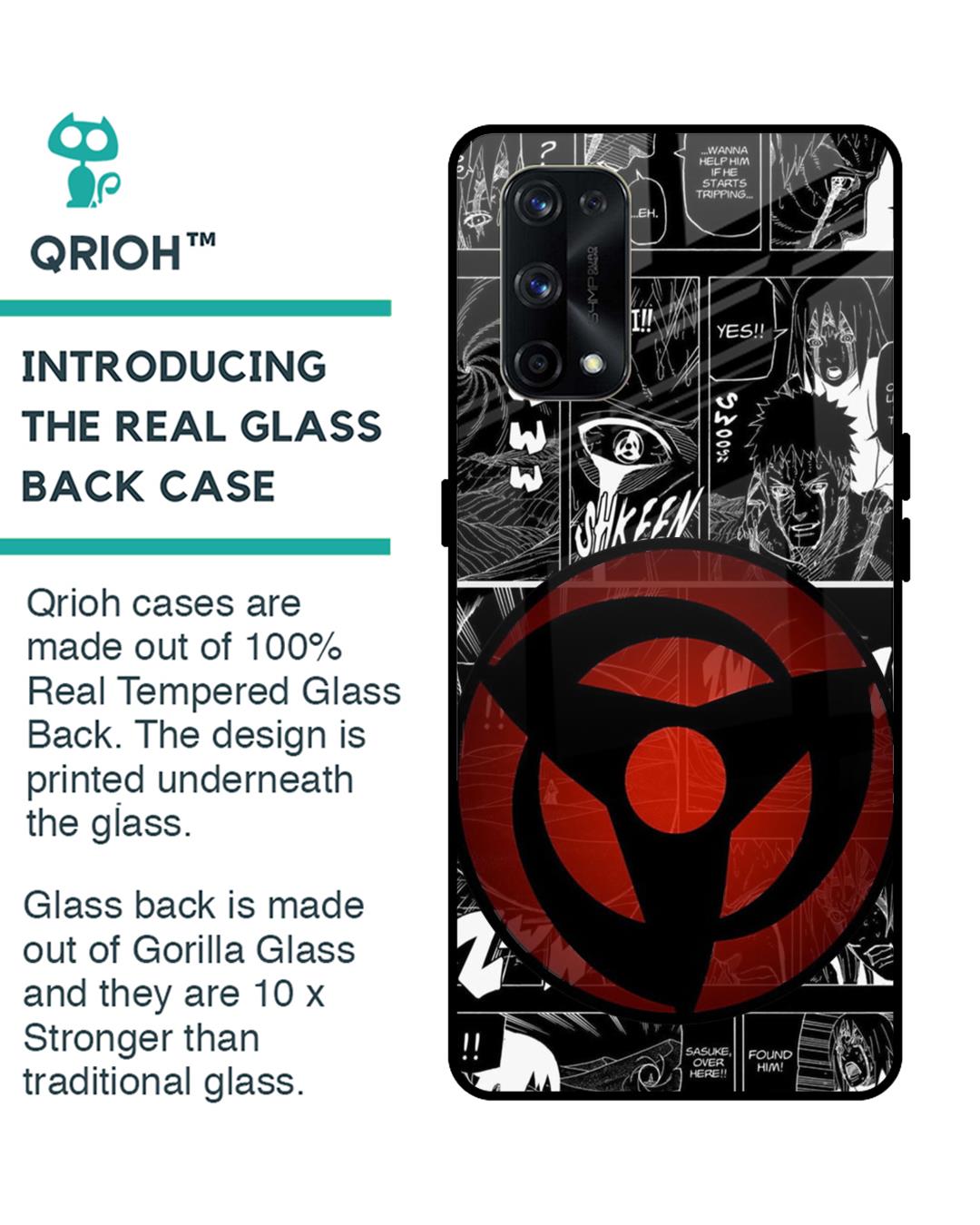 Shop Sharingan Premium Glass Case for Realme X7 Pro (Shock Proof, Scratch Resistant)-Back