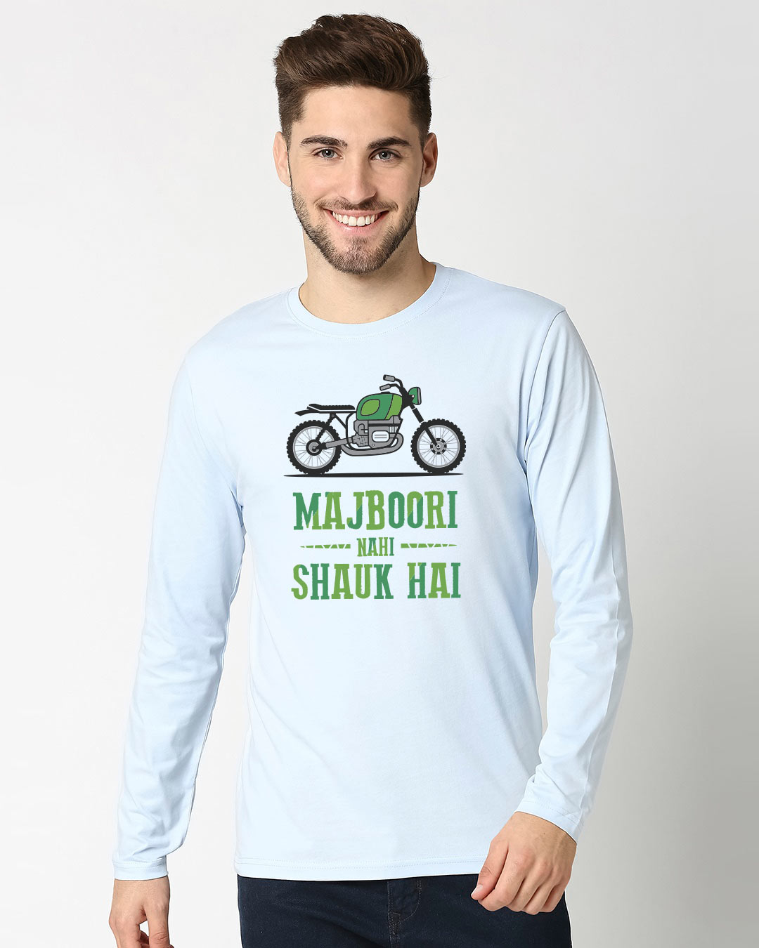 Shop Shauk Hai Full Sleeve T-Shirt-Back
