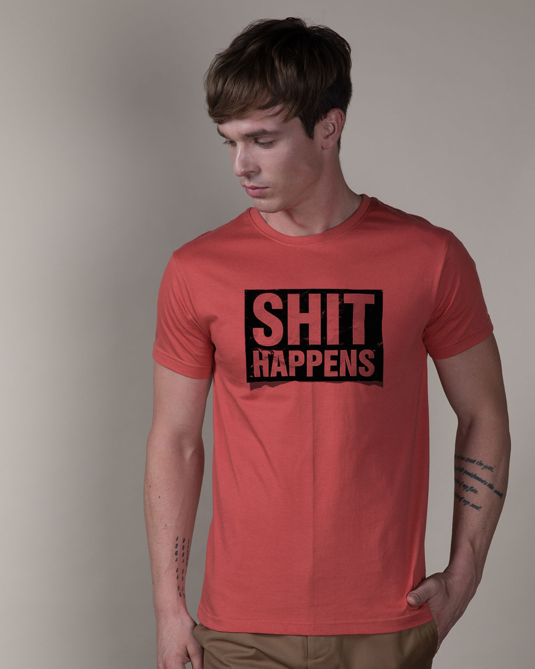 Shop Shit Has Been Happening Half Sleeve T-Shirt-Back