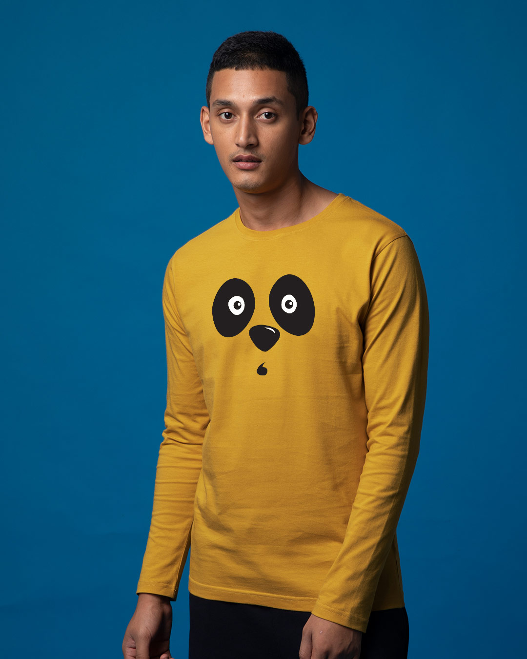 Shop Shocked Panda Full Sleeve T-Shirt-Back