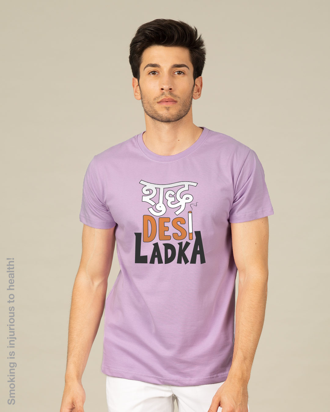 Shop Shudh Desi Ladka Half Sleeve T-Shirt-Back