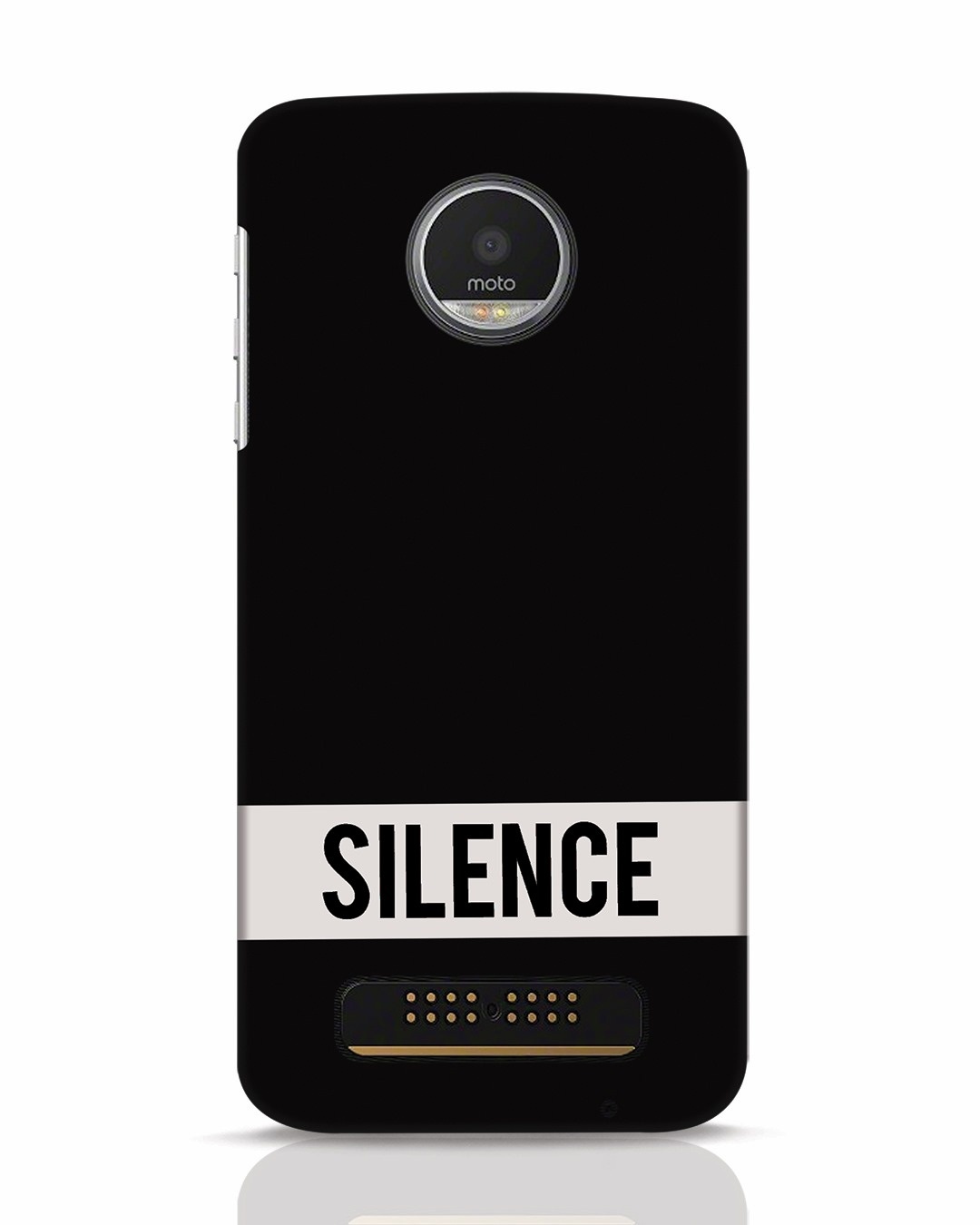 Silence Moto Z Play Mobile Cover Moto Z Play Mobile Covers Bewakoof.com