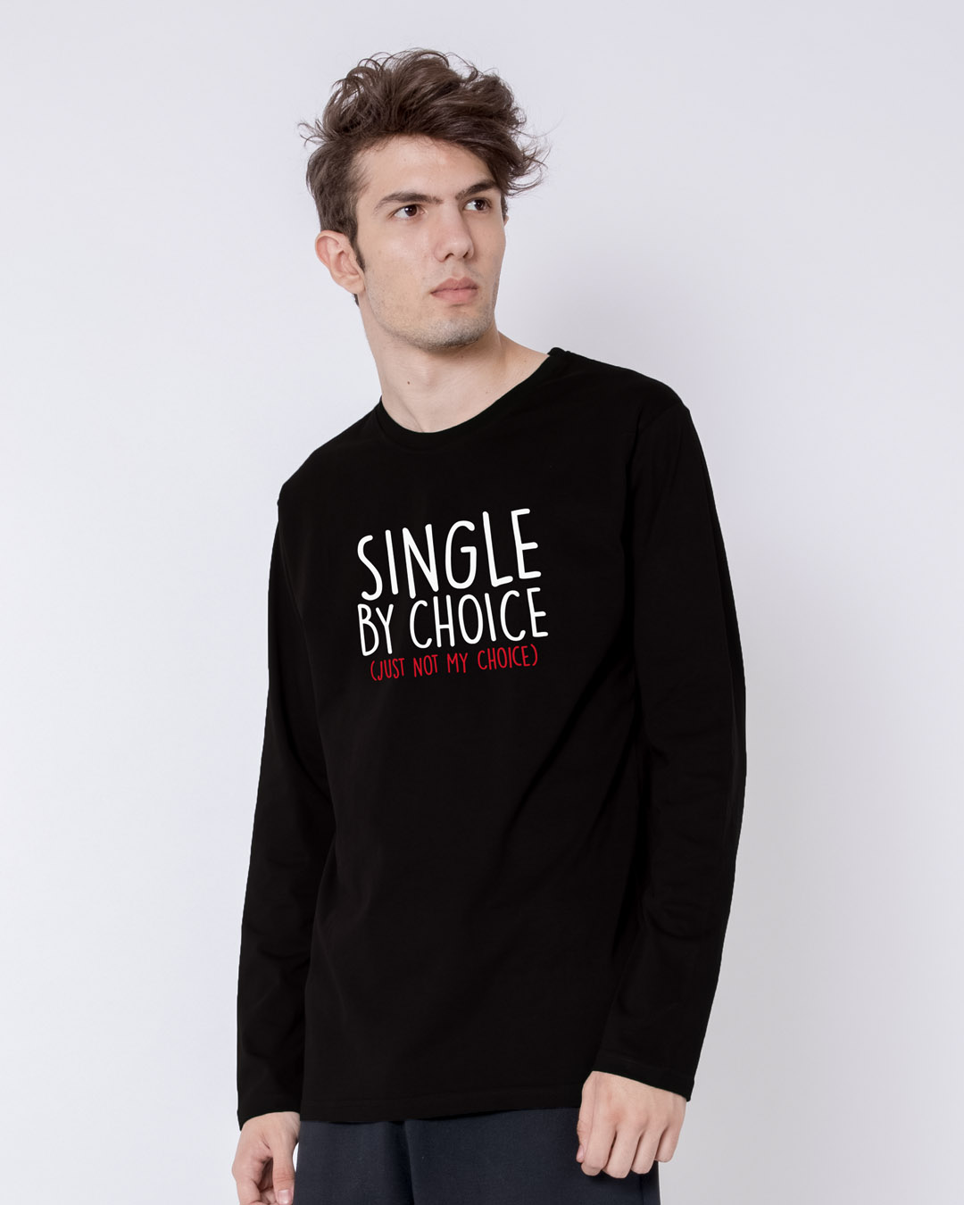 Shop Single By Choice Full Sleeve T-Shirt-Back