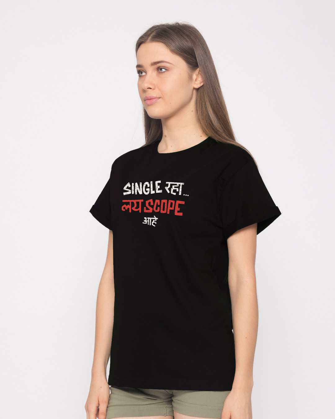 Shop Single Raha Boyfriend T-Shirt-Back