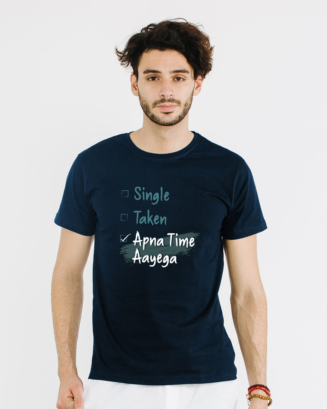 Shop Single Taken Apna Time Aayega Half Sleeve T-Shirt-Back