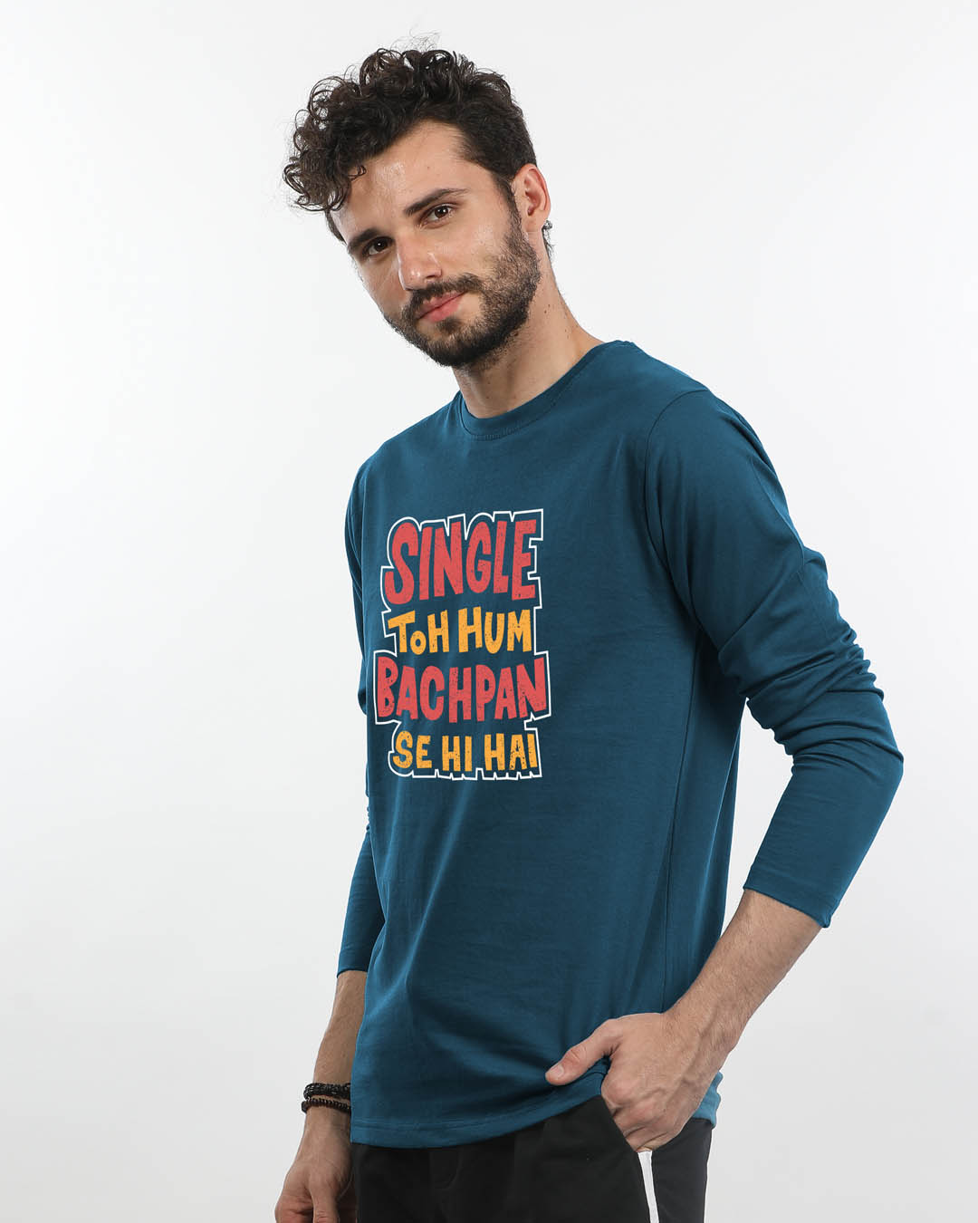 Shop Single Toh Hum Full Sleeve T-Shirt-Back