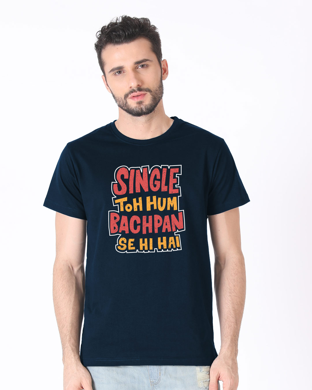 Shop Single Toh Hum Half Sleeve T-Shirt-Back