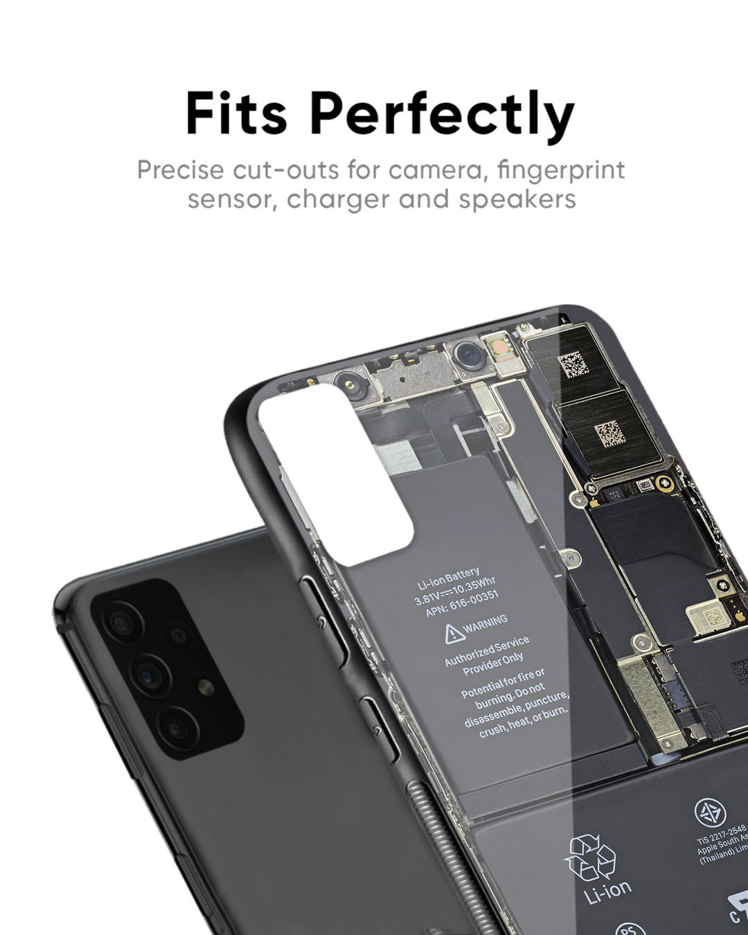 Shop Skeleton Inside Premium Glass Case for OnePlus 7 (Shock Proof, Scratch Resistant)-Back