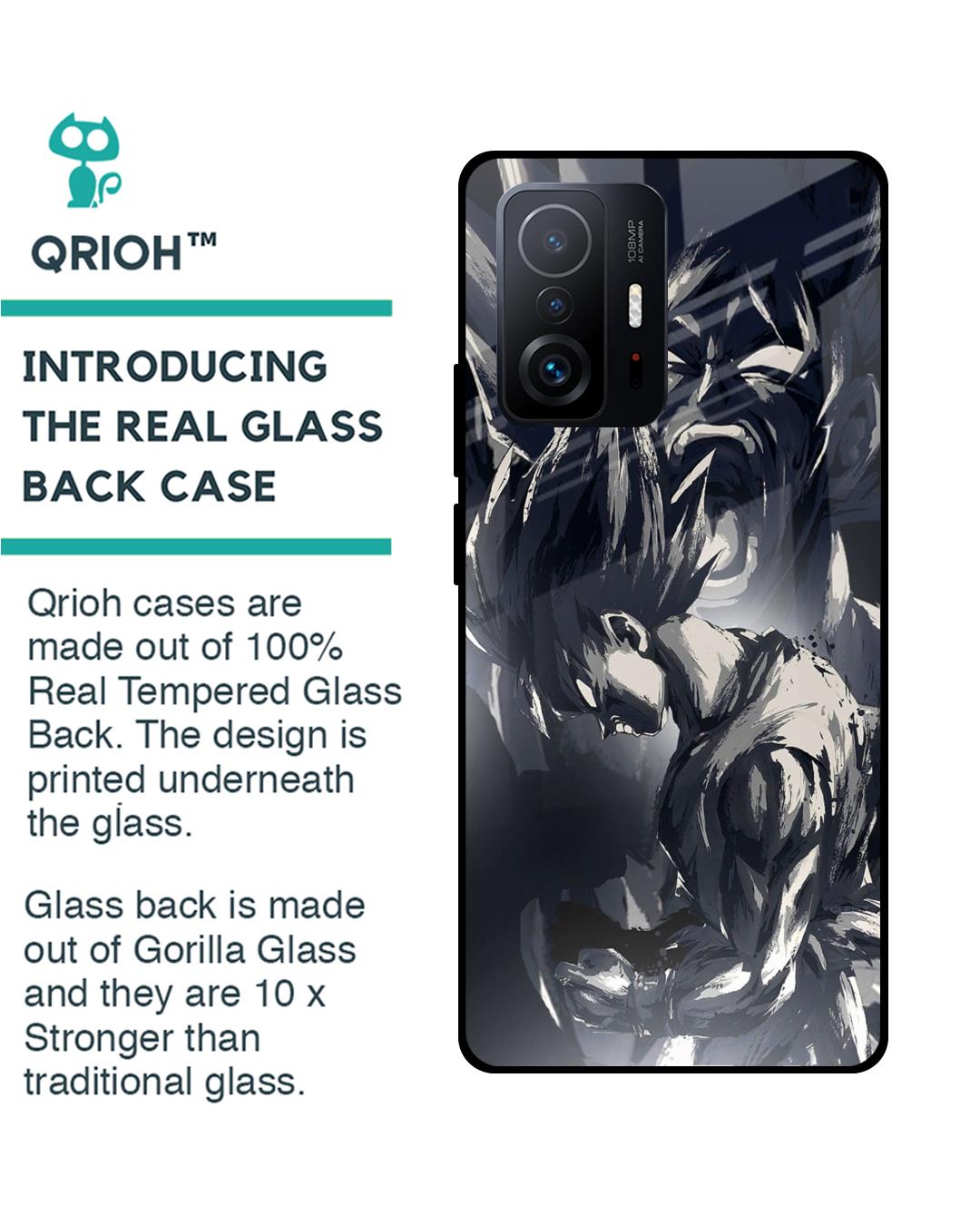 Shop Sketch Art DB Premium Glass Case for Mi 11T Pro 5G (Shock Proof,Scratch Resistant)-Back