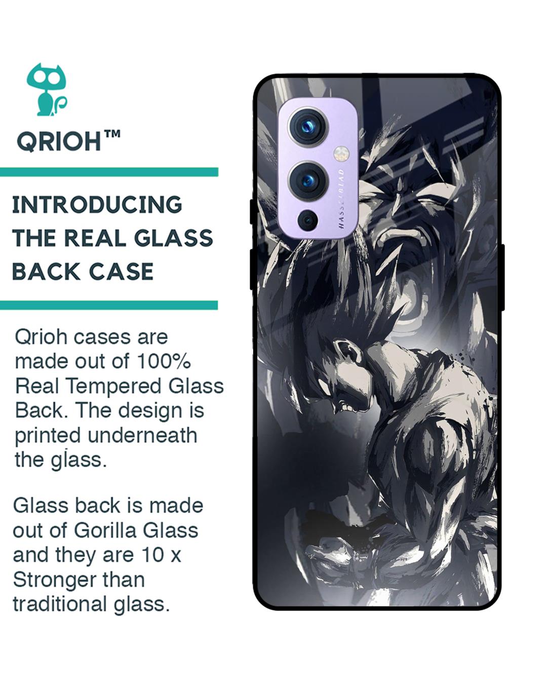 Shop Sketch Art DB Premium Glass Case for OnePlus 9 (Shock Proof,Scratch Resistant)-Back