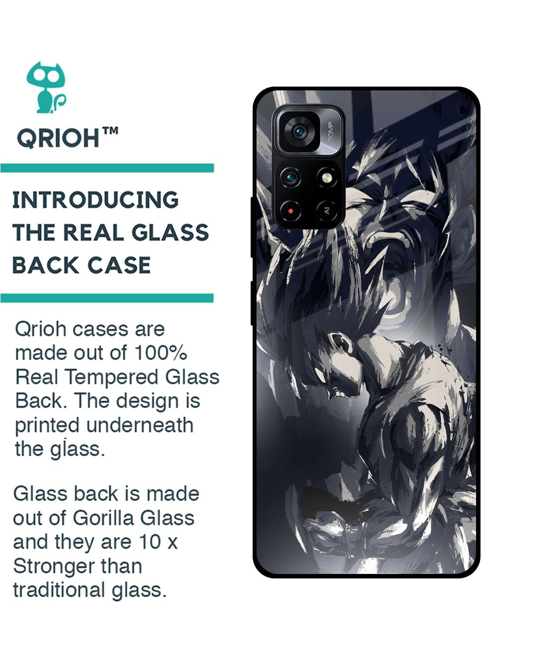 Shop Sketch Art DB Premium Glass Case for Poco M4 Pro 5G(Shock Proof, Scratch Resistant)-Back