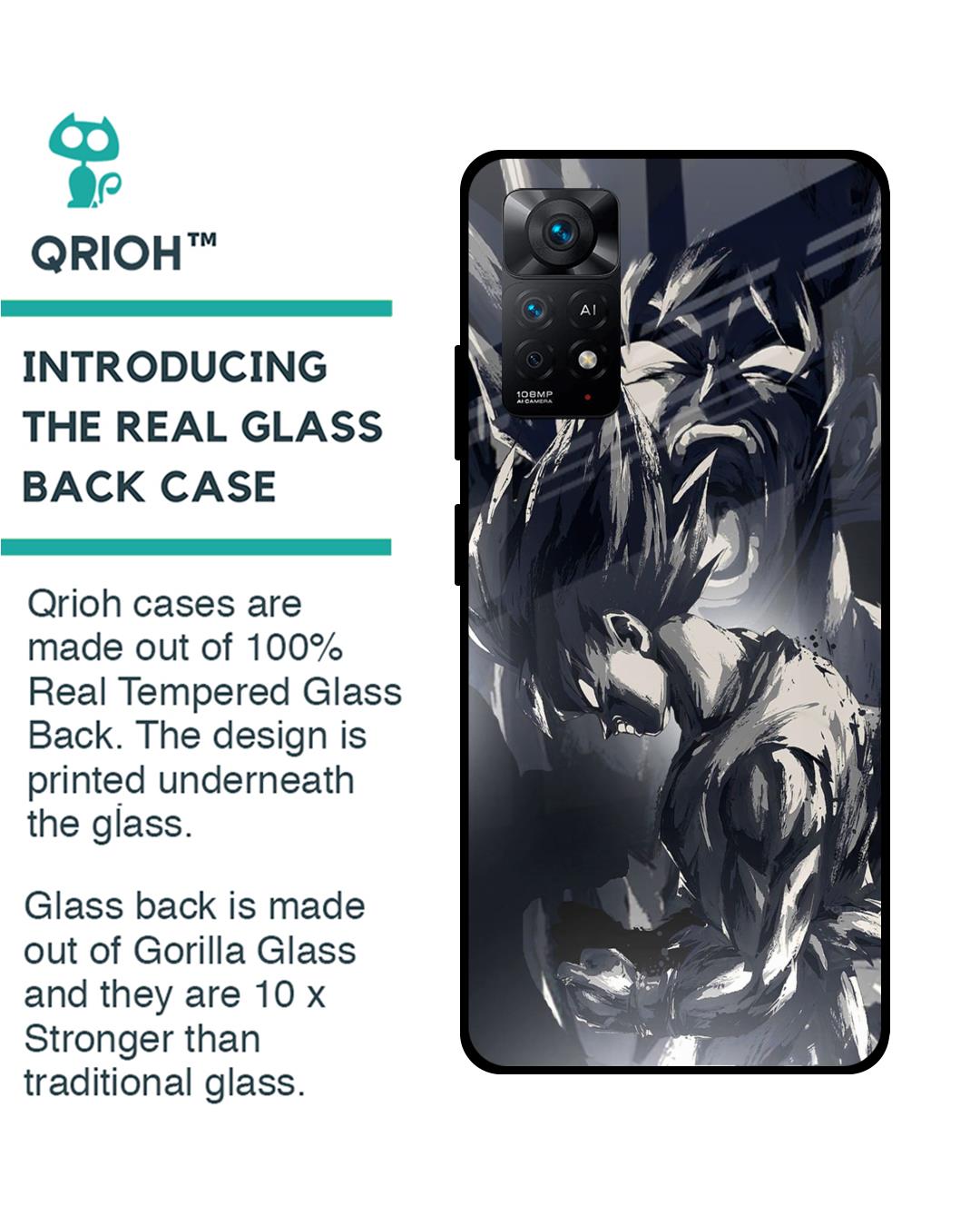 Shop Sketch Art DB Premium Glass Case for Redmi Note 11 Pro (Shock Proof,Scratch Resistant)-Back