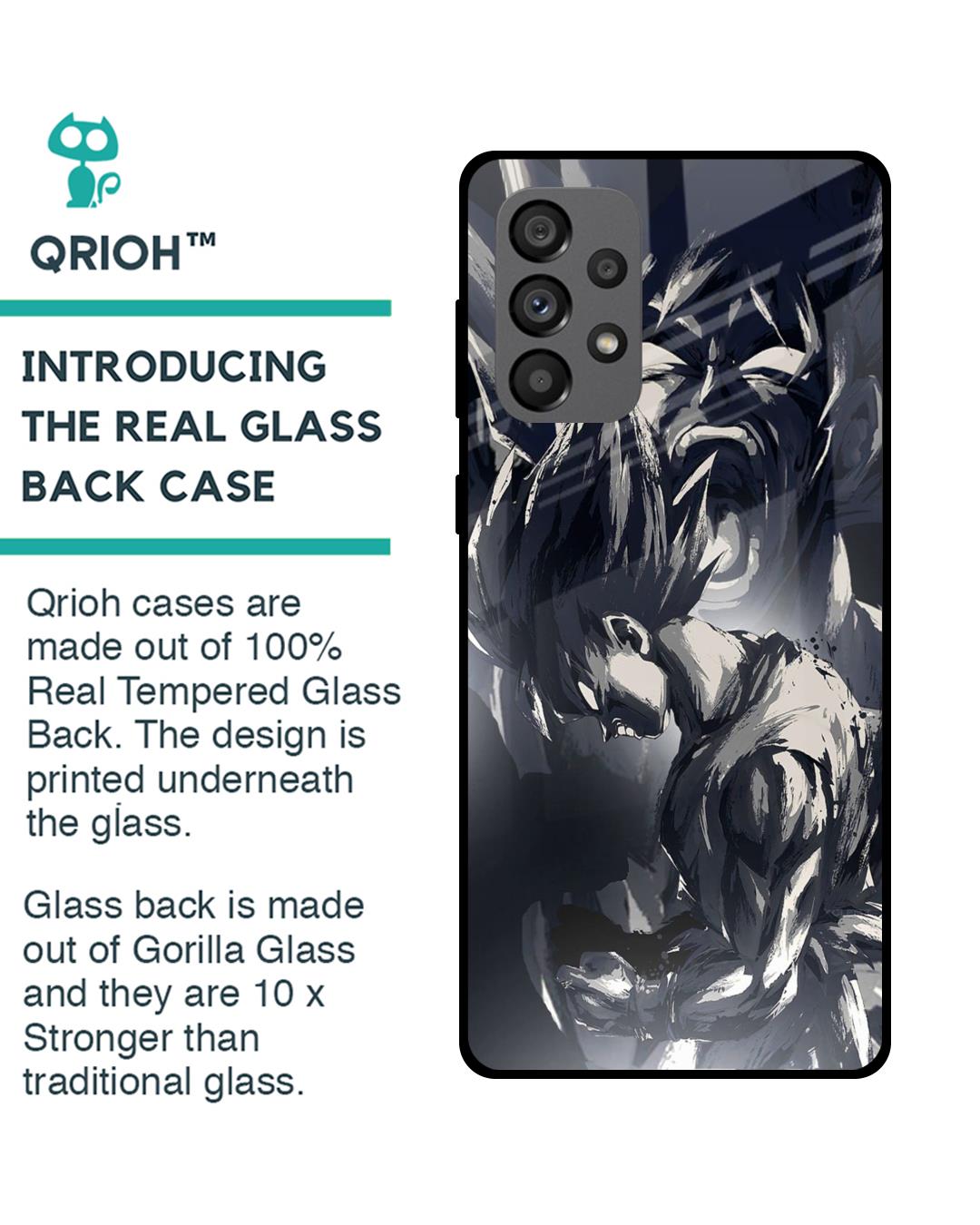 Shop Sketch Art DB Premium Glass Case for Samsung Galaxy A73 5G (Shock Proof,Scratch Resistant)-Back