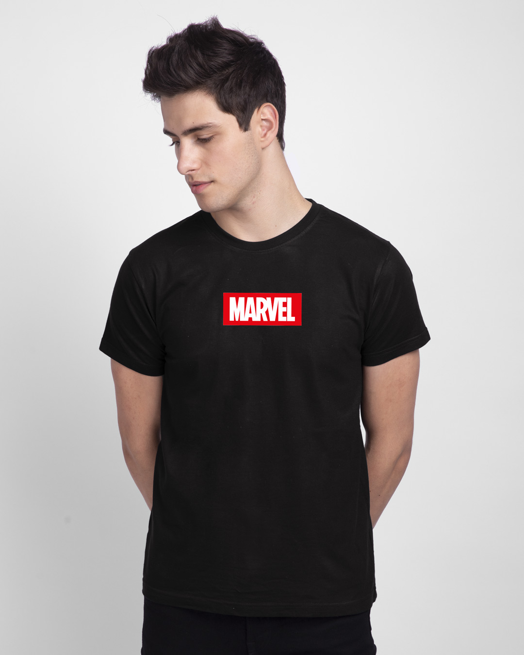 Shop Sketchy Deadpool Half Sleeve T-Shirt Black (DPL)-Back