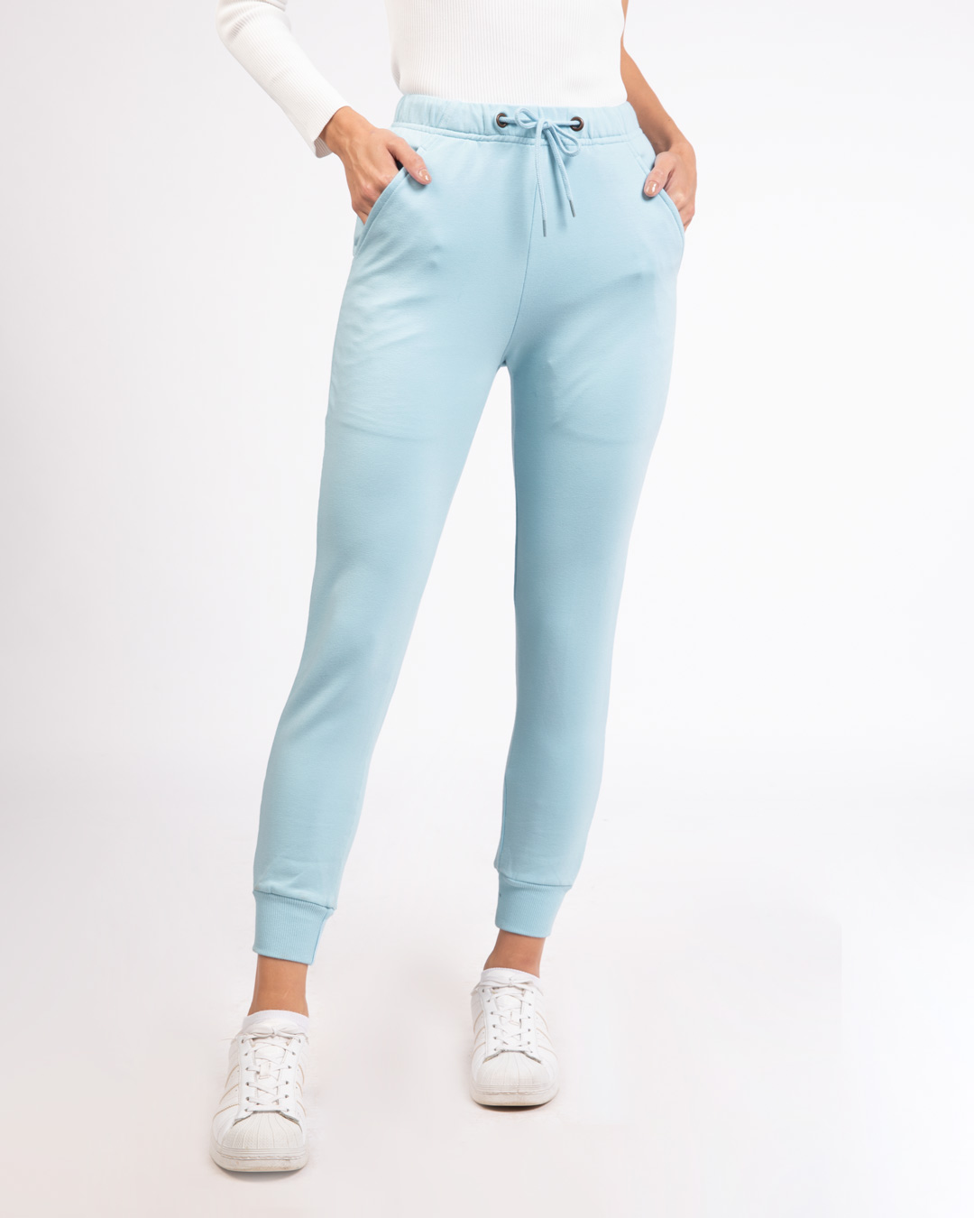 sky blue jogger pants