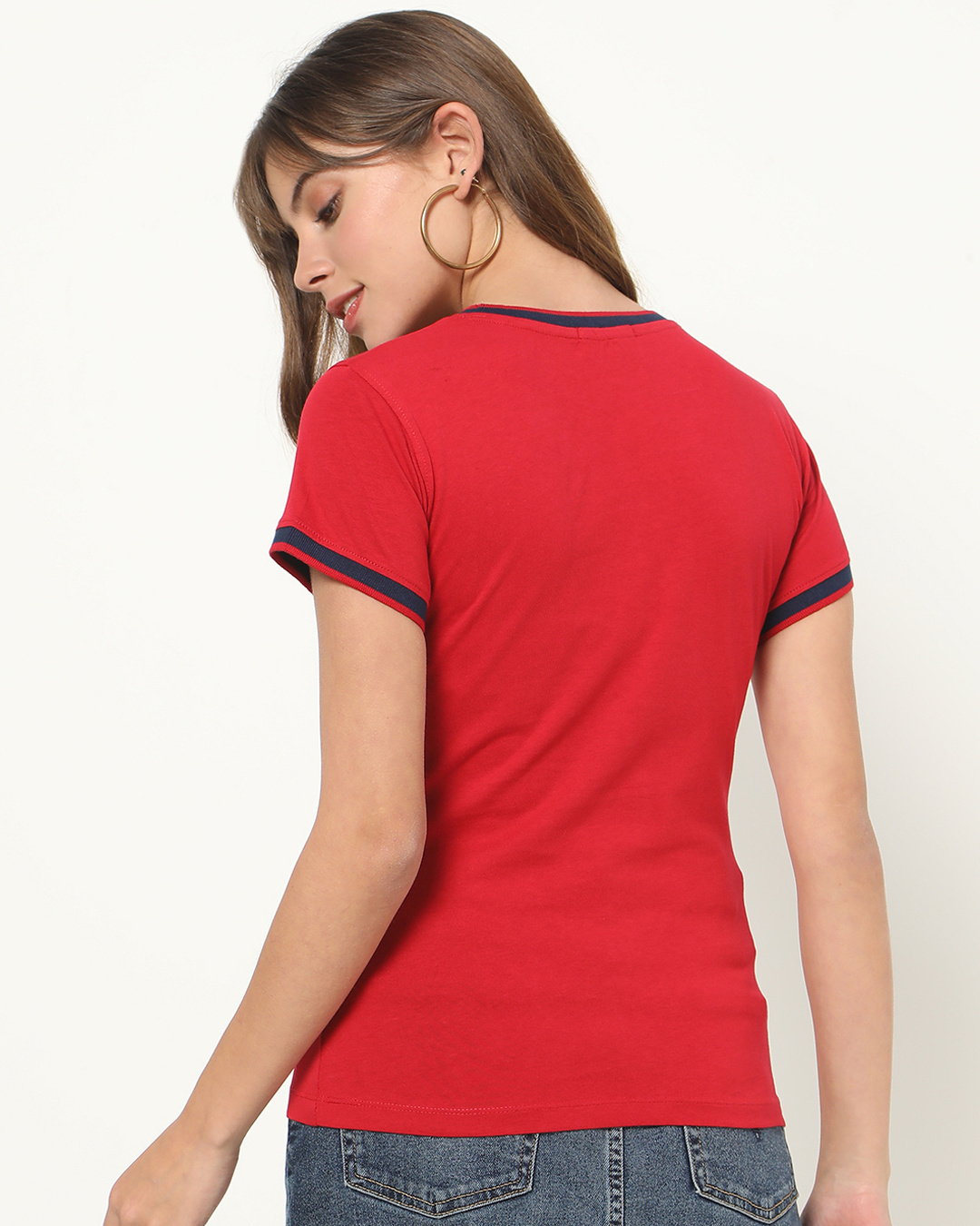Shop Smart is the new cool Varsity Half Sleeve T-shirt-Back