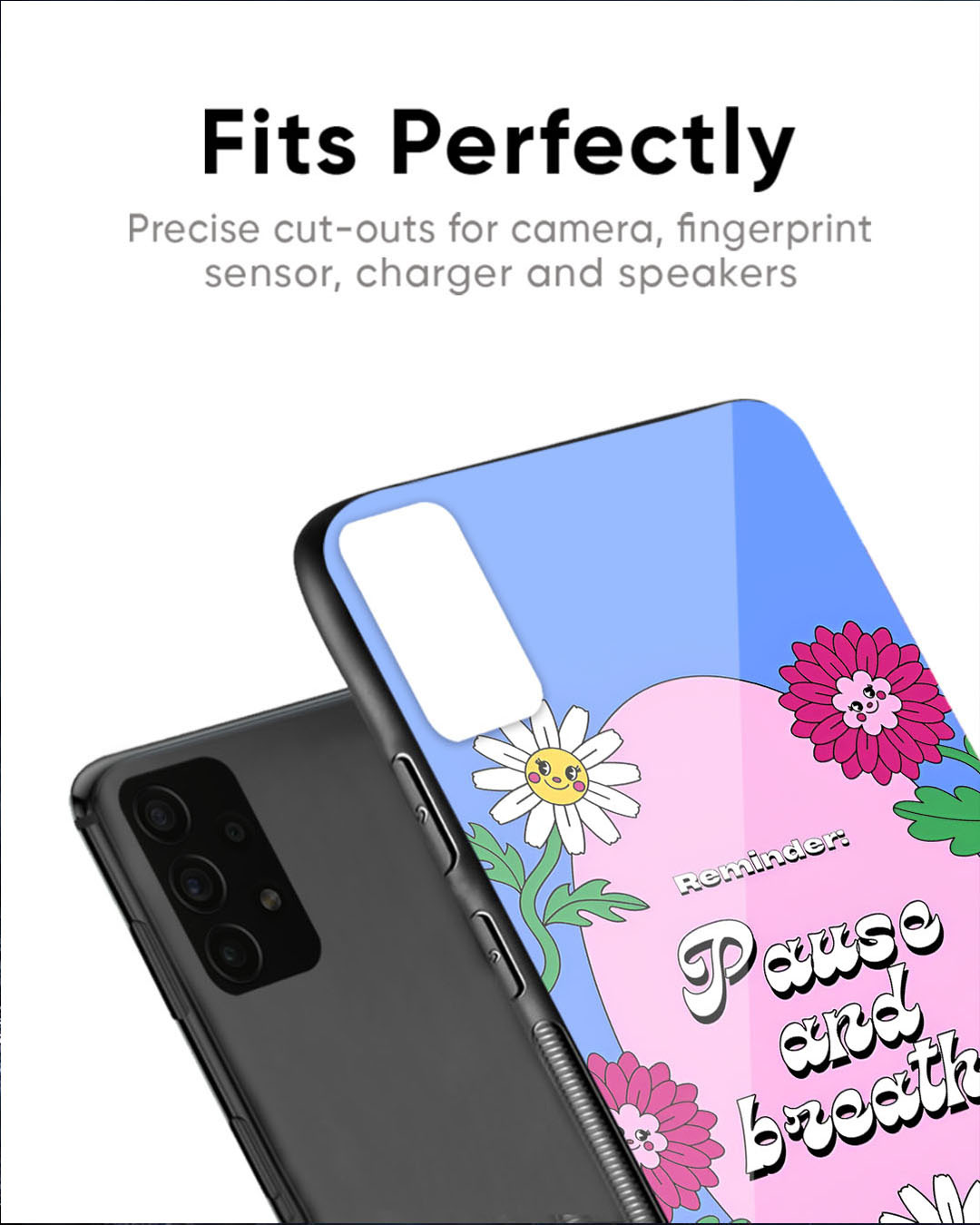 Shop Smell Like Floral Premium Glass Case for Oppo F25 Pro 5G(Shock Proof, Scratch Resistant)-Back