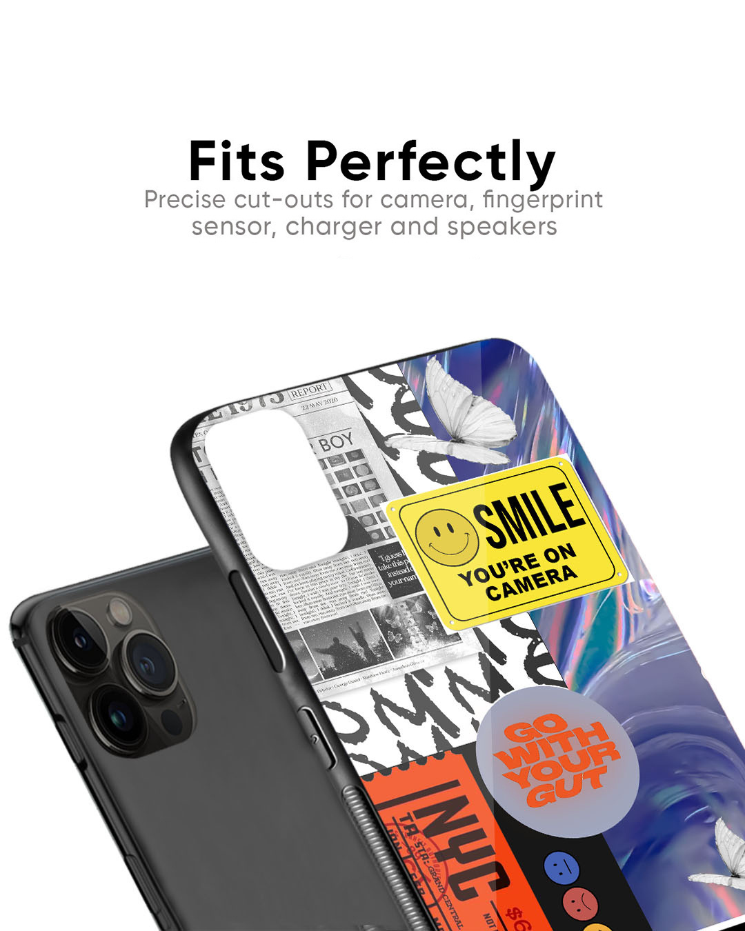 Shop Smile for Camera Premium Glass Case for Apple iPhone 13 Mini (Shock Proof, Scratch Resistant)-Back