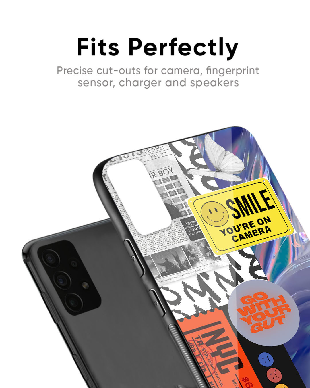 Shop Smile for Camera Premium Glass Case for OnePlus 7 Pro (Shock Proof, Scratch Resistant)-Back