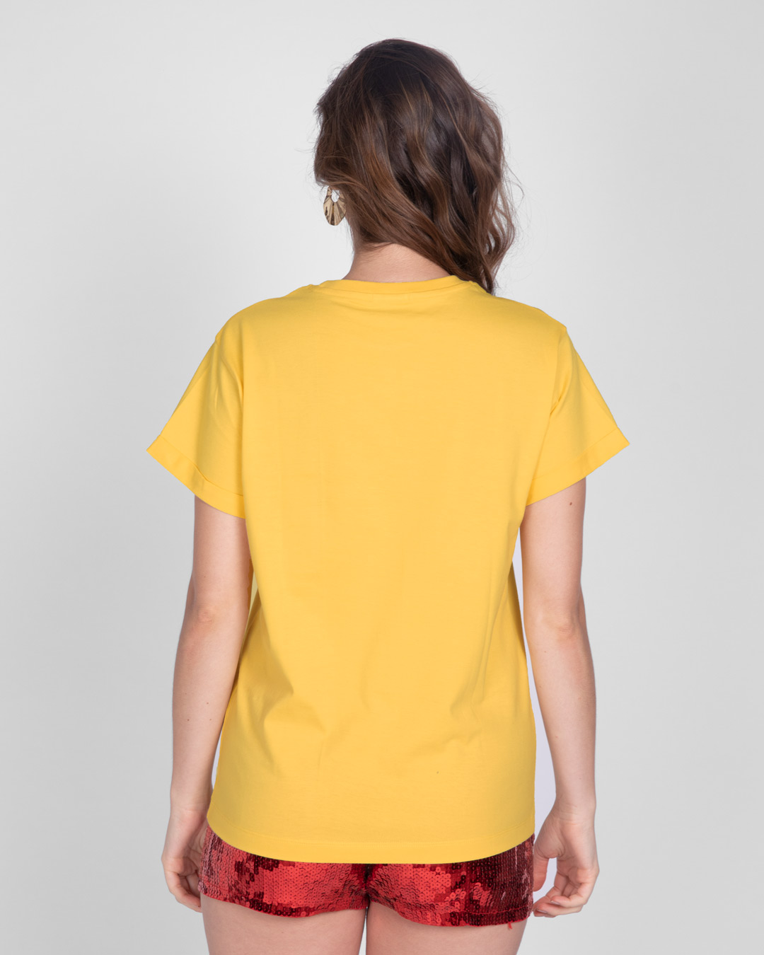 Shop Smiley Emoji Boyfriend T-Shirt-Back