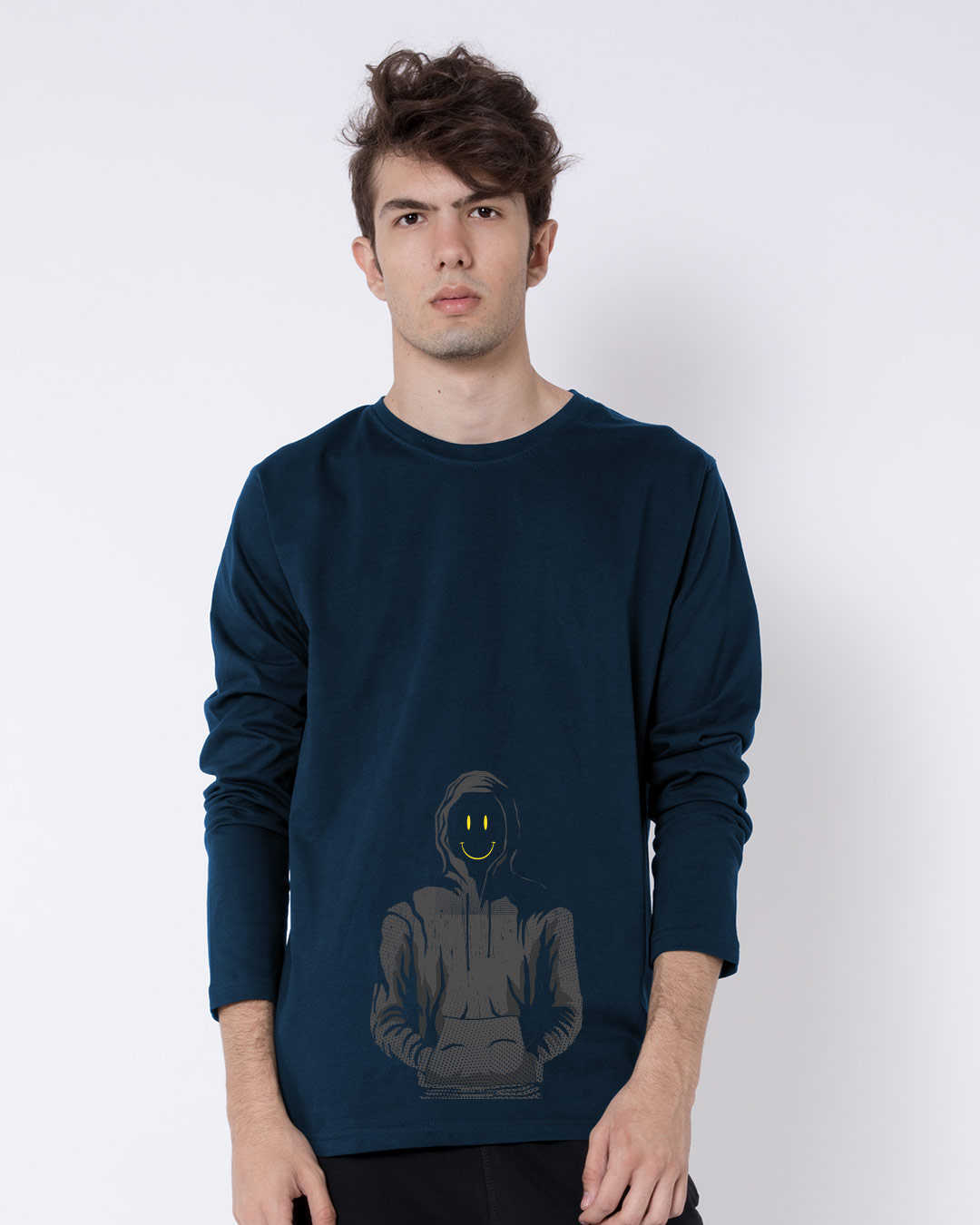 Buy Smiley Guy Full Sleeve T-Shirt Online at Bewakoof