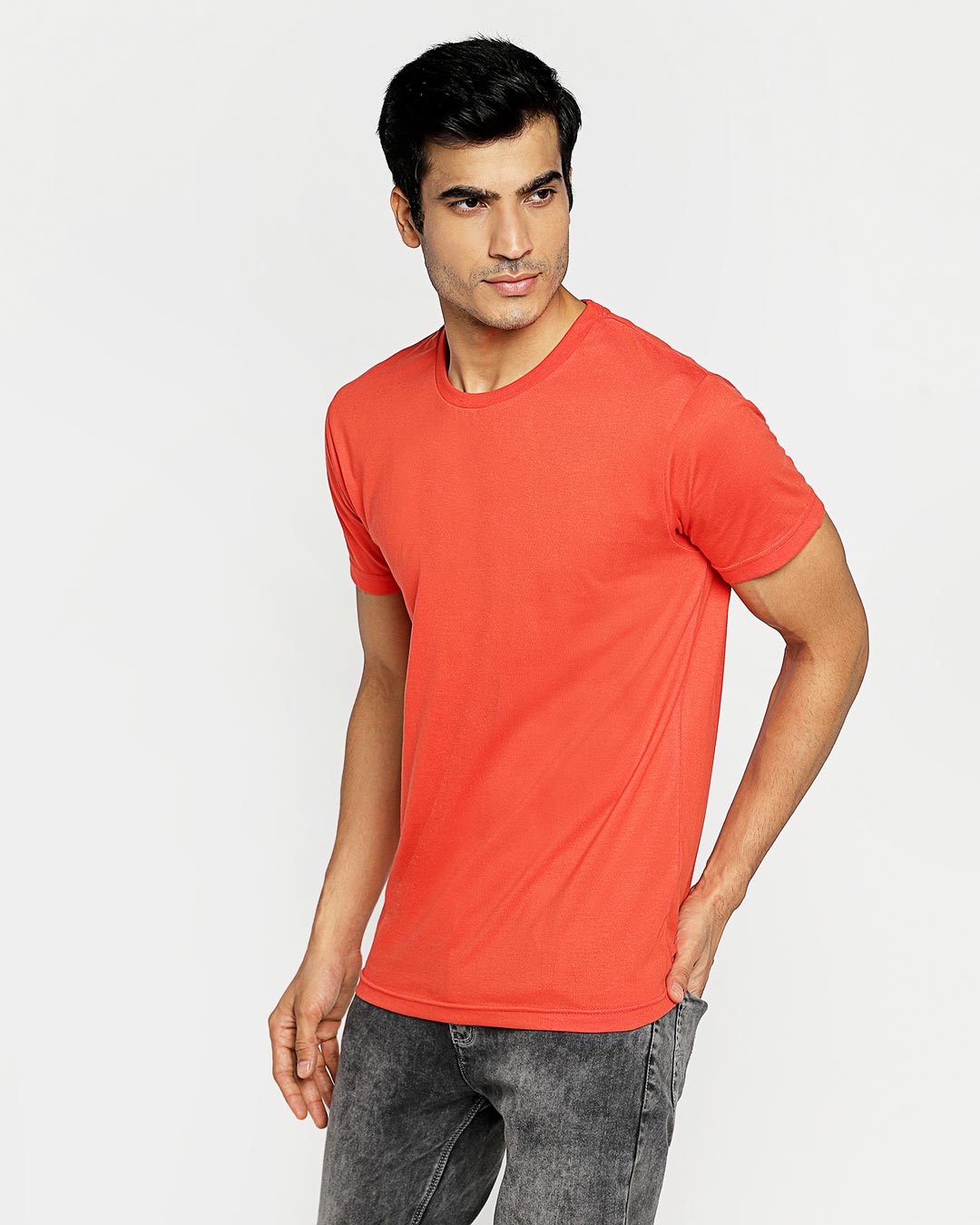 Shop Men's Smoke Red T-shirt-Back