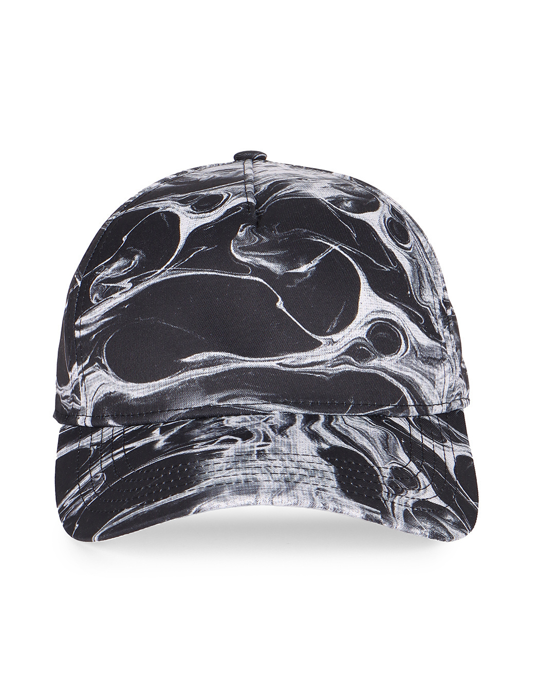 Shop Unisex Black Smokey Printed Baseball Cap-Back