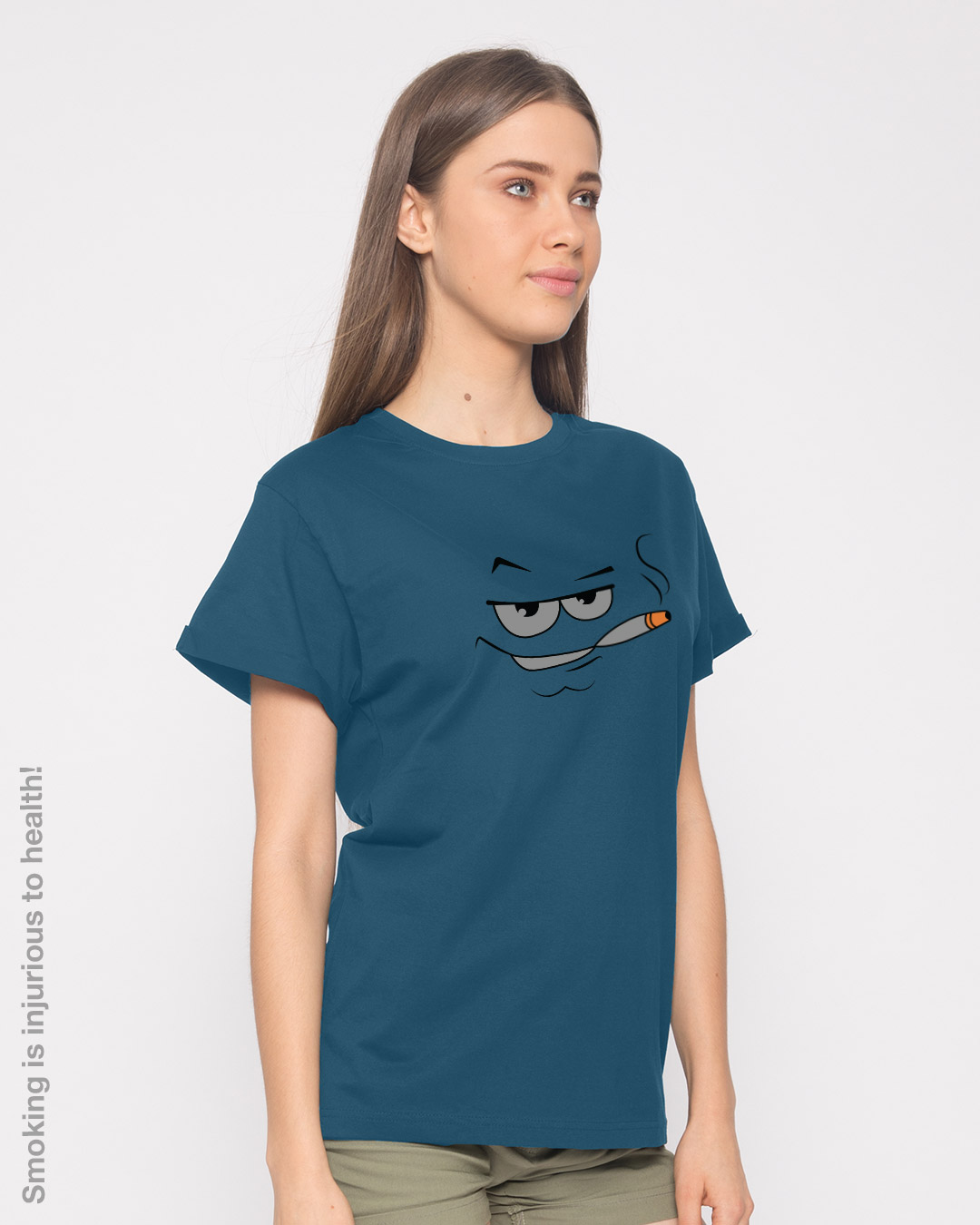 Shop Smokey Boyfriend T-Shirt-Back