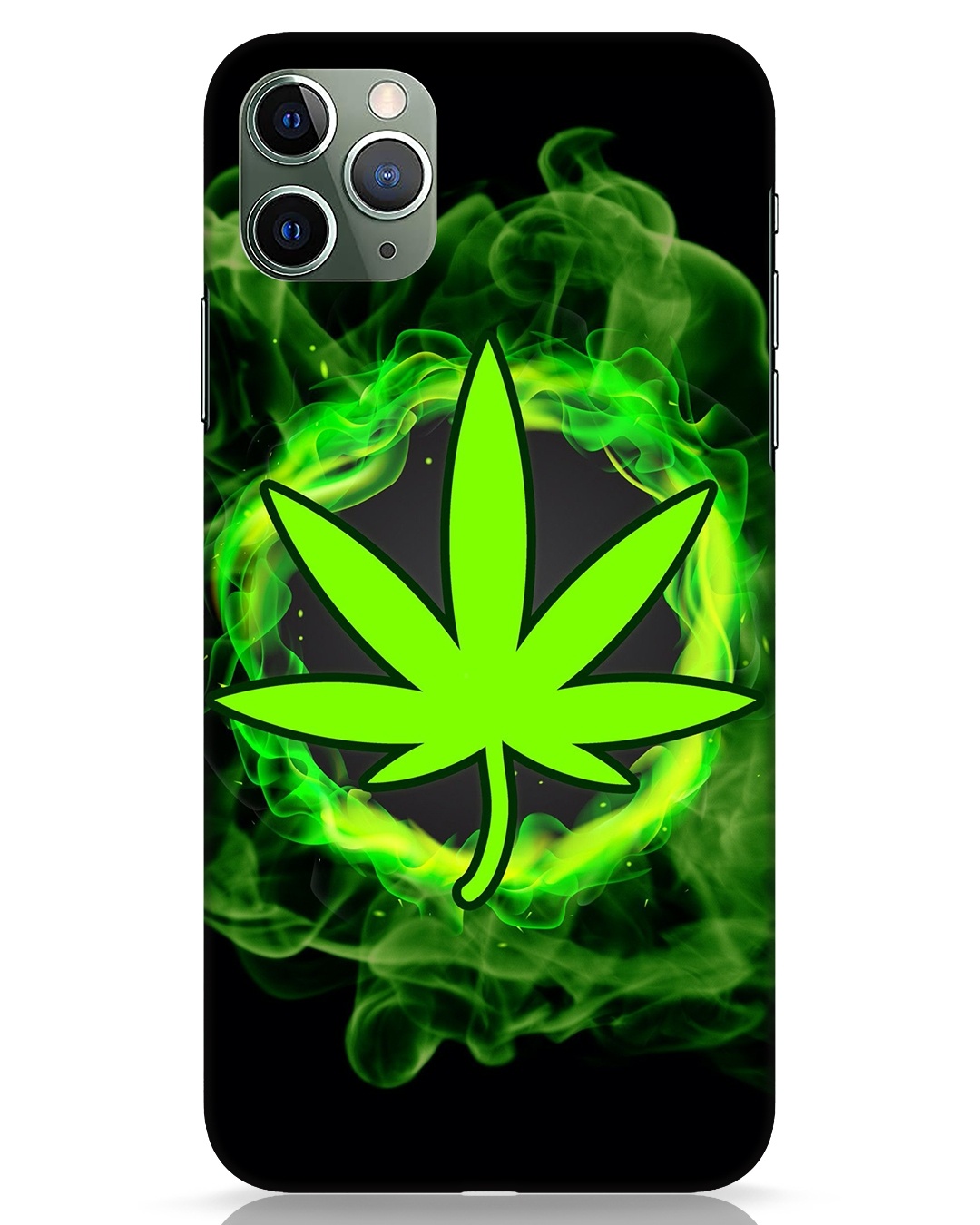 Buy Smokey Leaf Designer Hard Cover for Apple iPhone 11 Pro Max Online