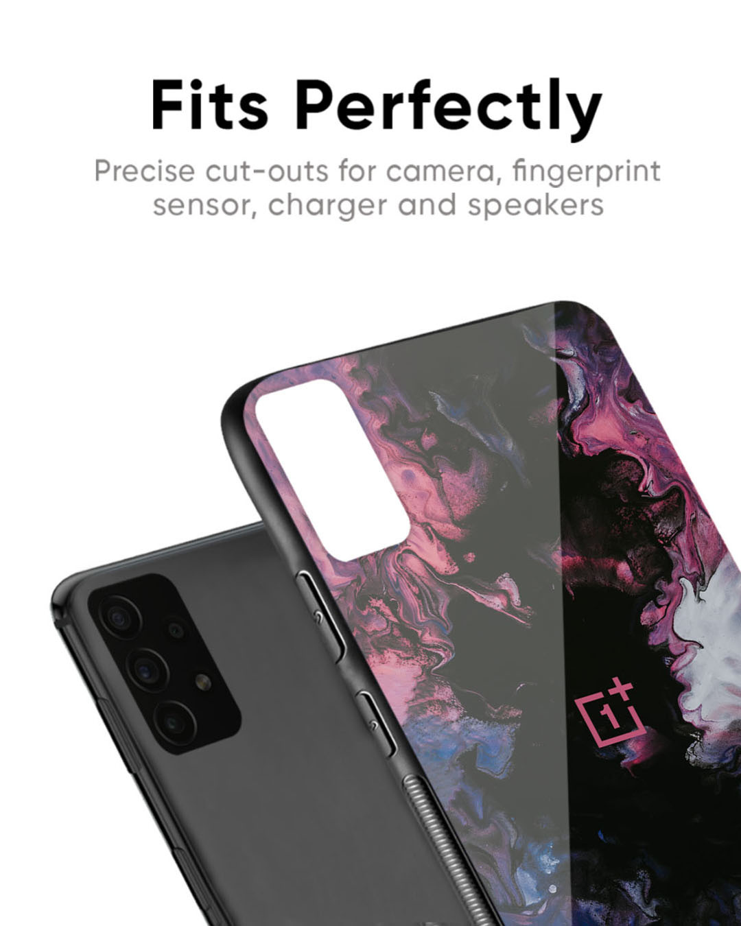 Shop Smudge Brush Premium Glass Case for OnePlus 8(Shock Proof, Scratch Resistant)-Back