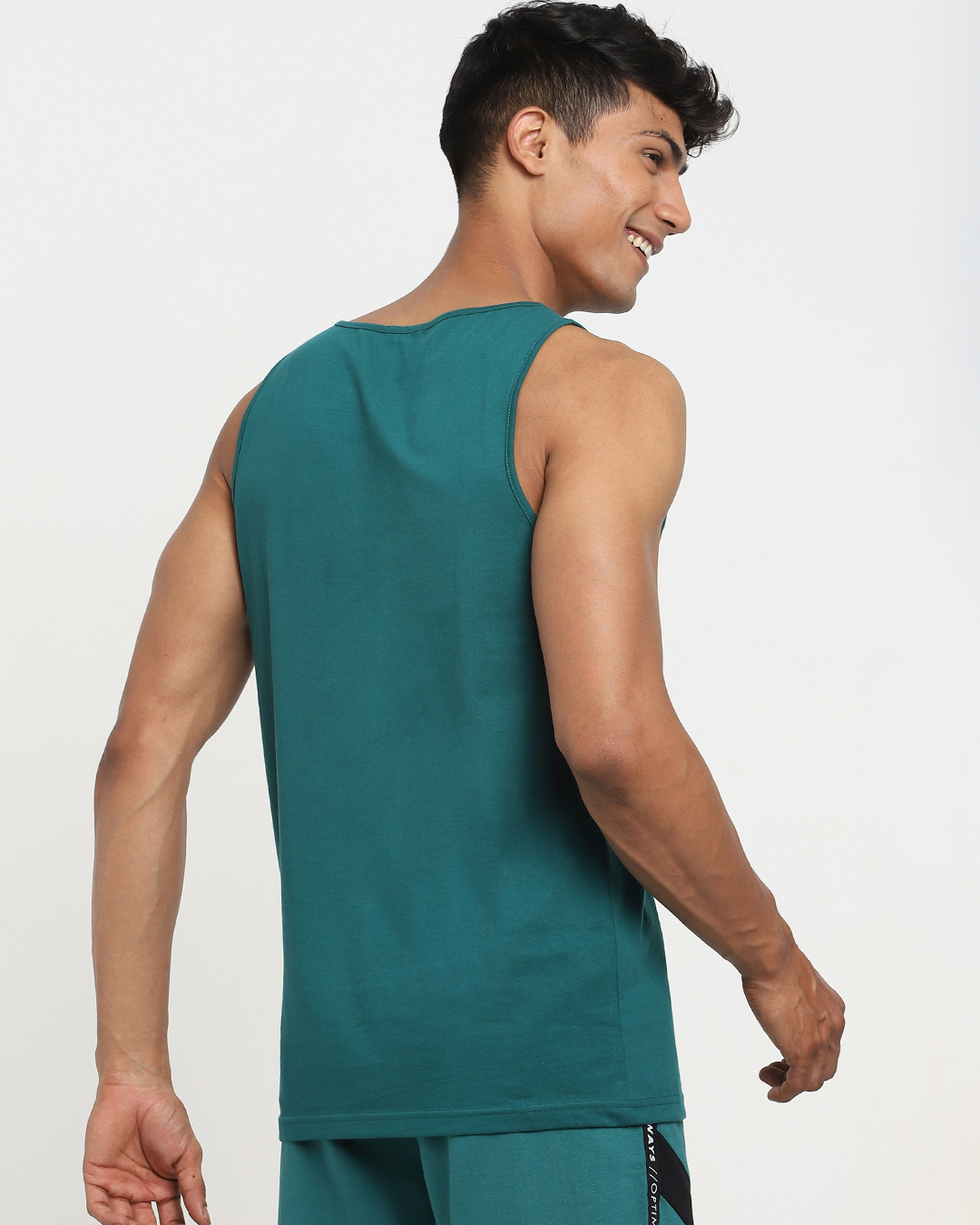 Shop Men's Snazzy Green Vest-Back