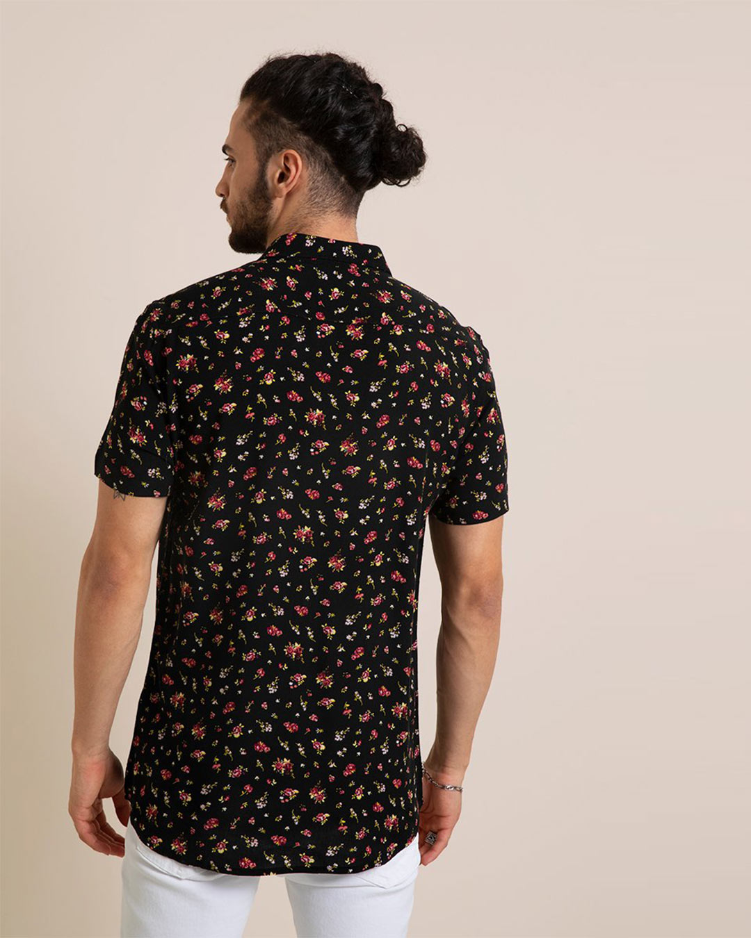 Shop Crimson Black Shirt-Back