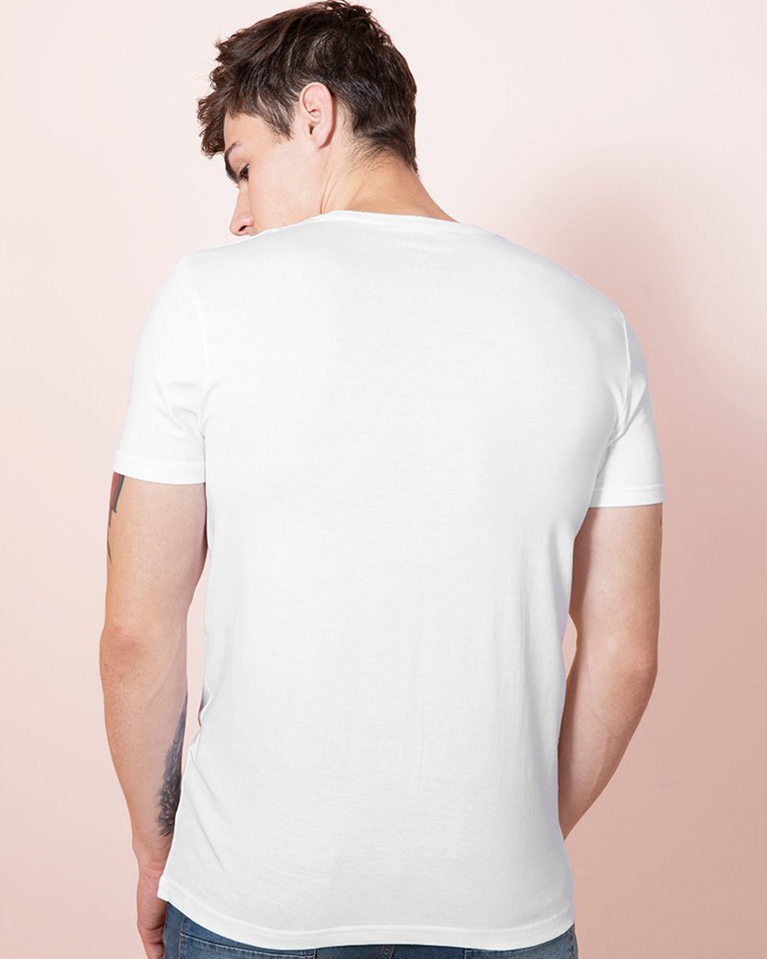 Shop Ego White T Shirt-Back