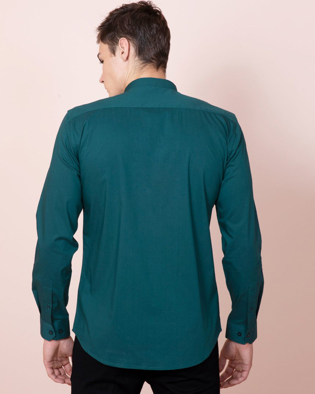 Shop Glimmer Plus Size Green Shirt-Back