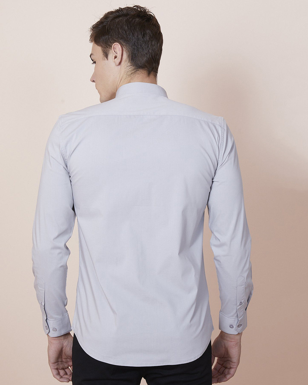 Shop Glimmer Plus Size Stone Grey Shirt-Back