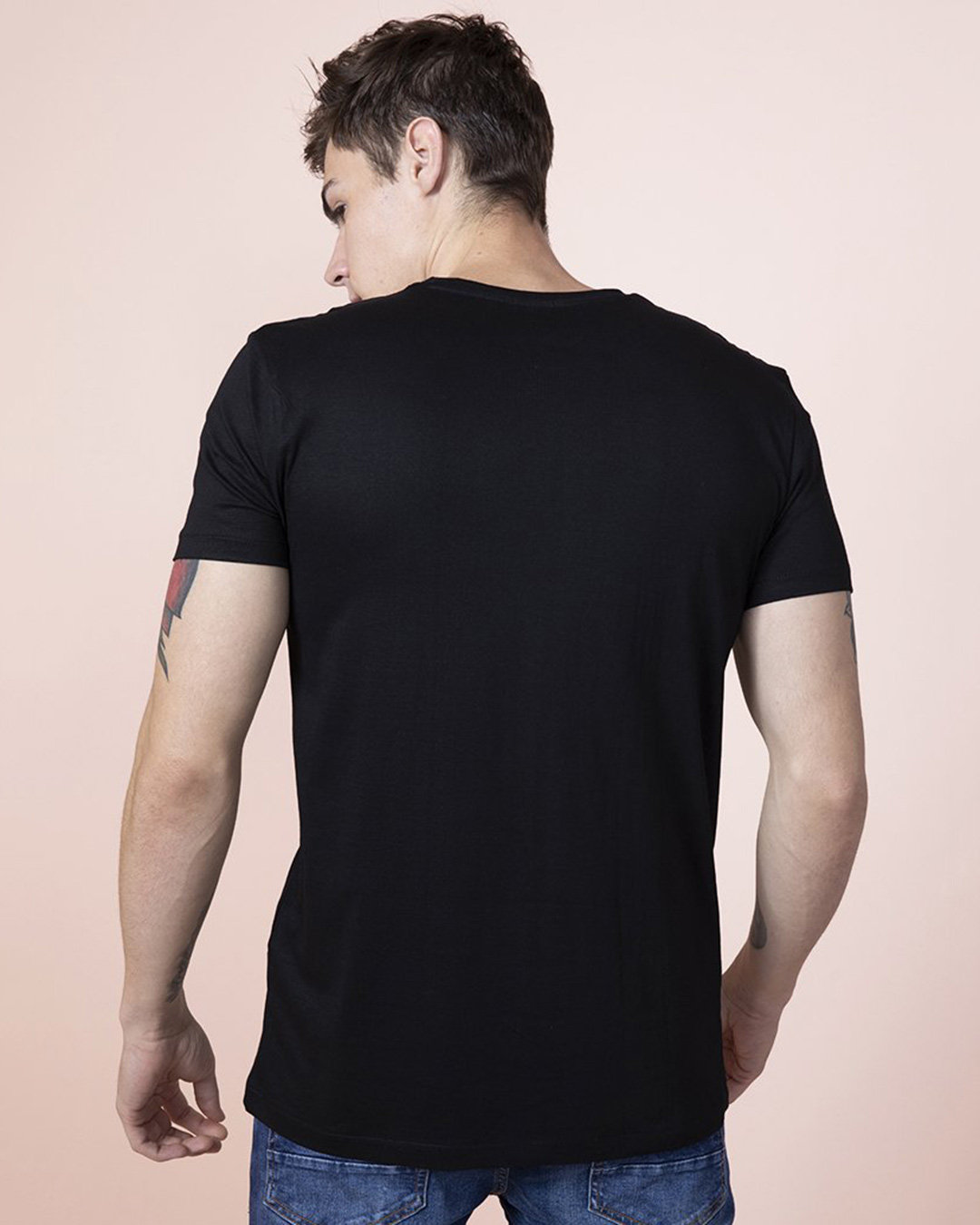 Shop Penguin Black T Shirt-Back