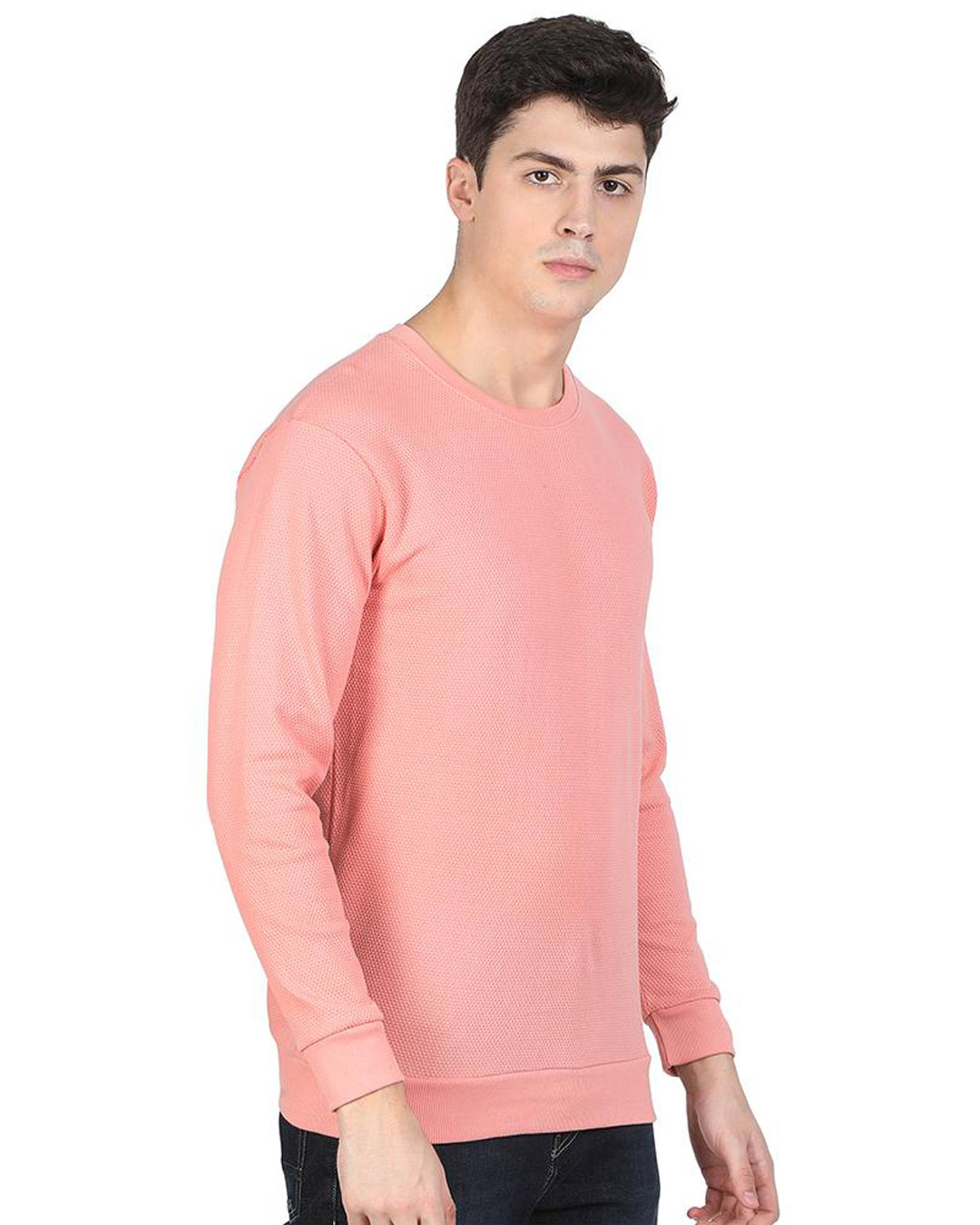 Shop Pink Popcorn Full Sleeve Cotton T Shirt-Back