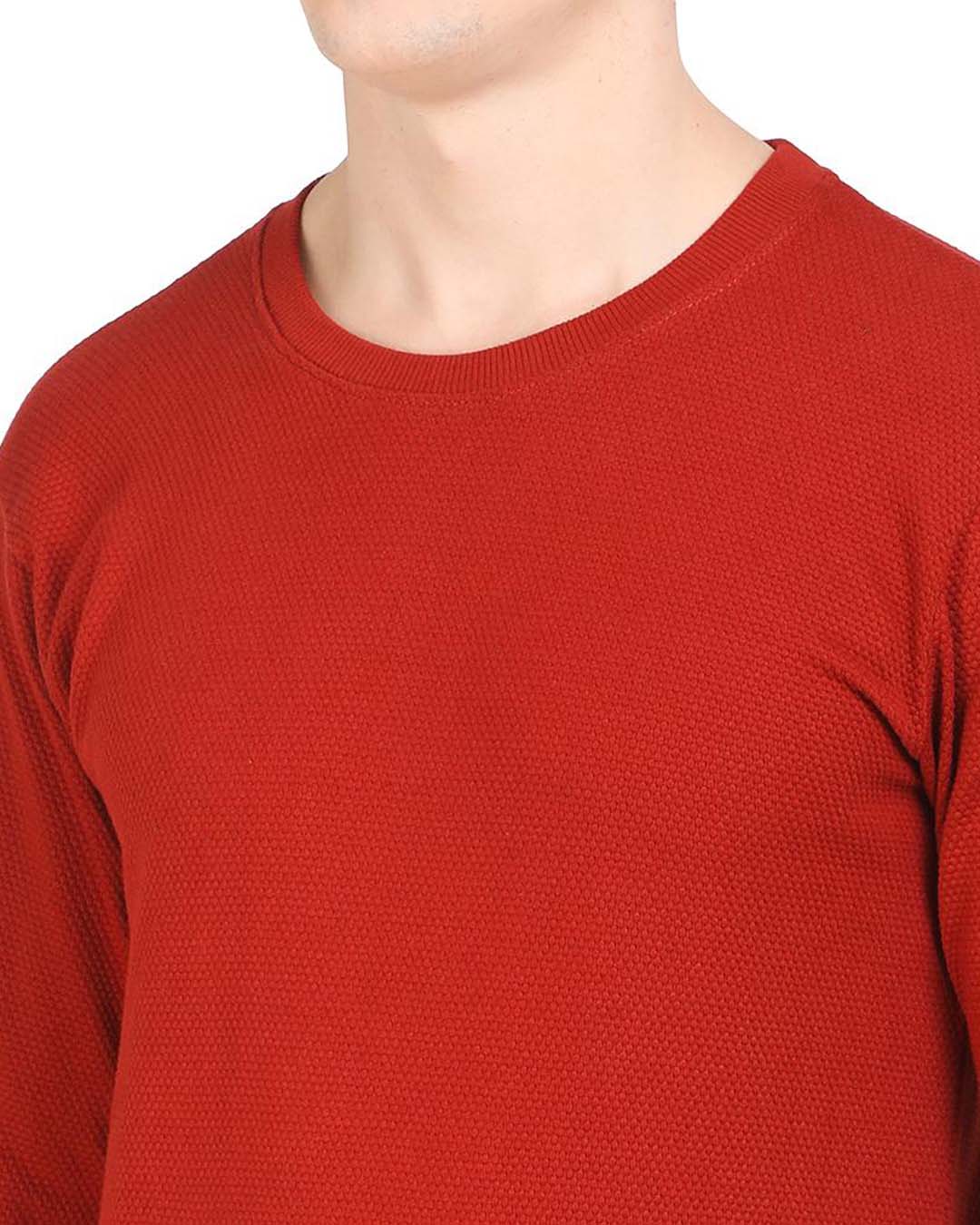 Shop Red Popcorn Full Sleeve Cotton T Shirt-Back