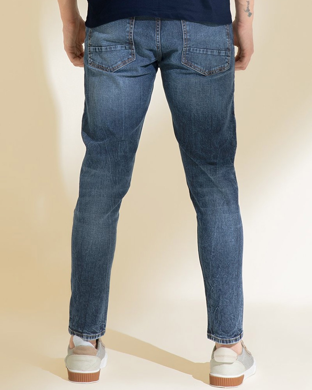Shop Whippy Blue Washed Denim-Back