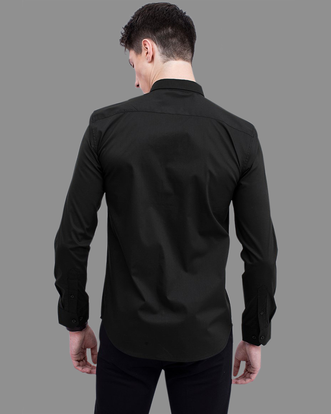 Shop Zebra Black Printed Shirt-Back