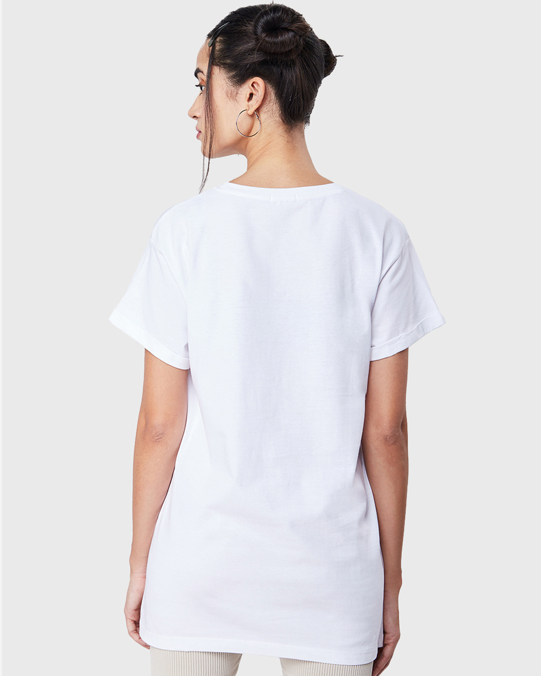 Shop Women's White Snoopy Squad Graphic Printed Boyfriend T-shirt-Back