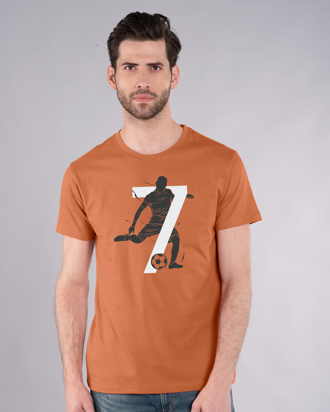 Shop Soccer 7 Half Sleeve T-Shirt-Back