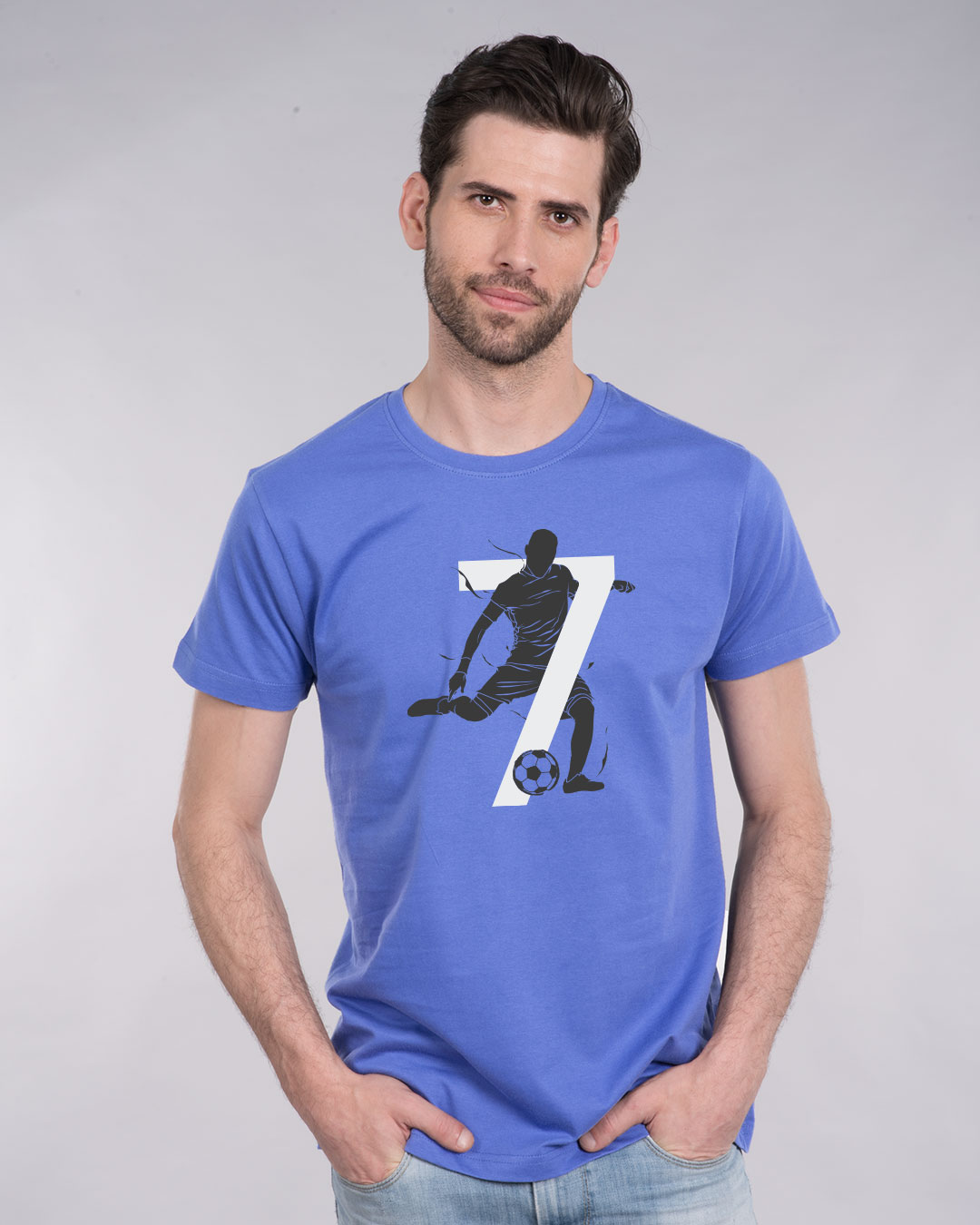 Shop Soccer 7 Half Sleeve T-Shirt-Back