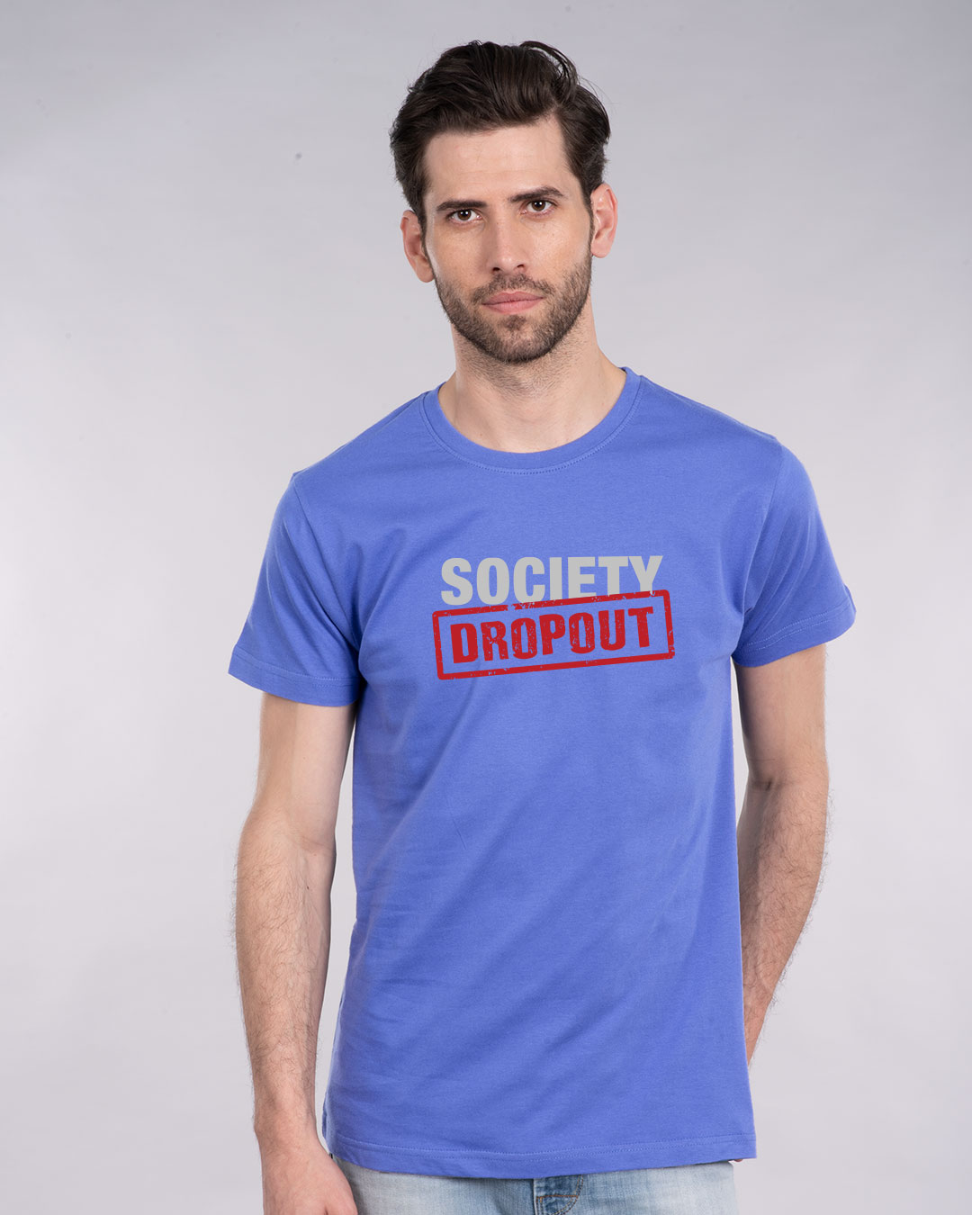 Shop Society Dropout Half Sleeve T-Shirt-Back