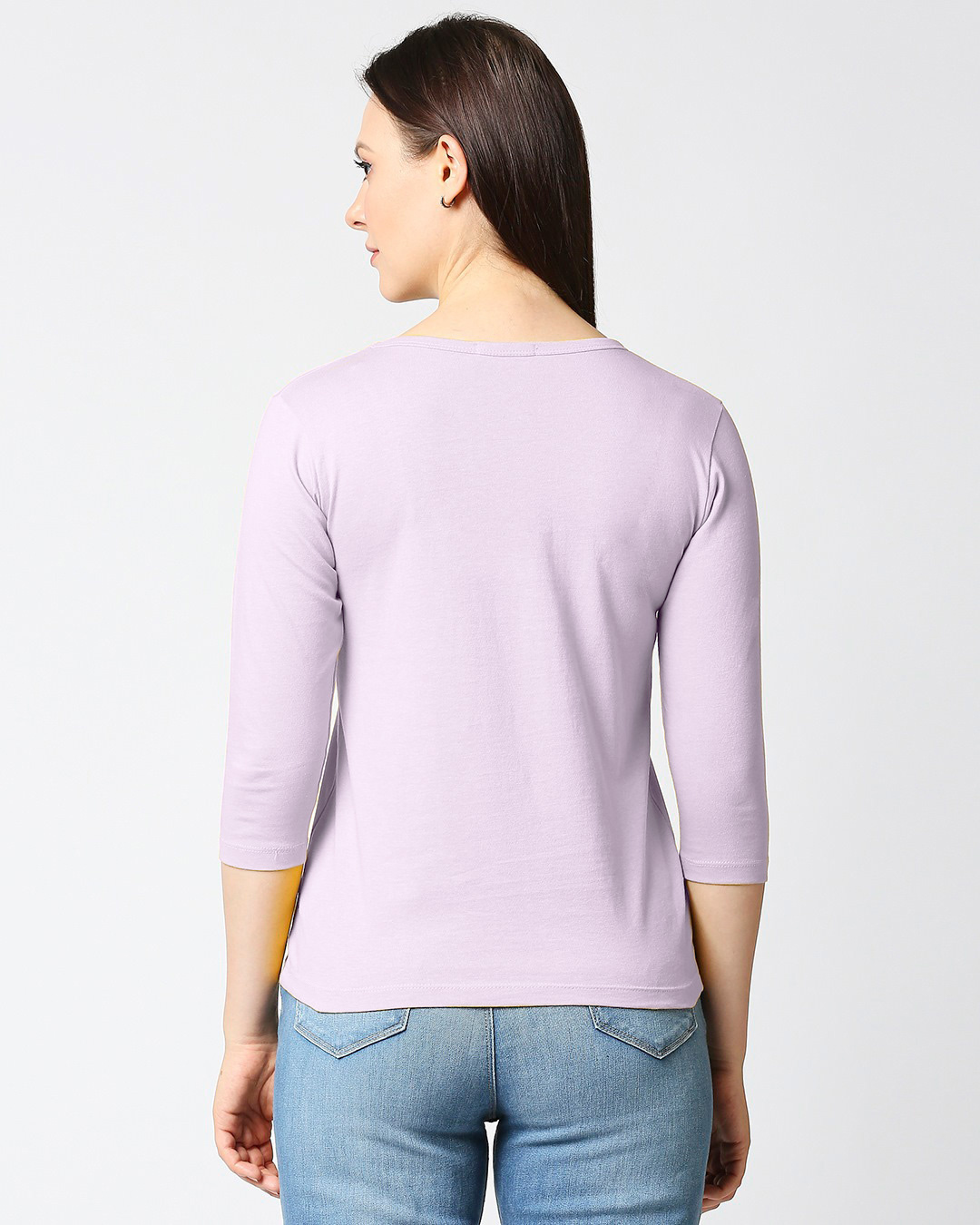 Shop Sofasana 3-4 Sleeve Slim Fit T-Shirt-Back