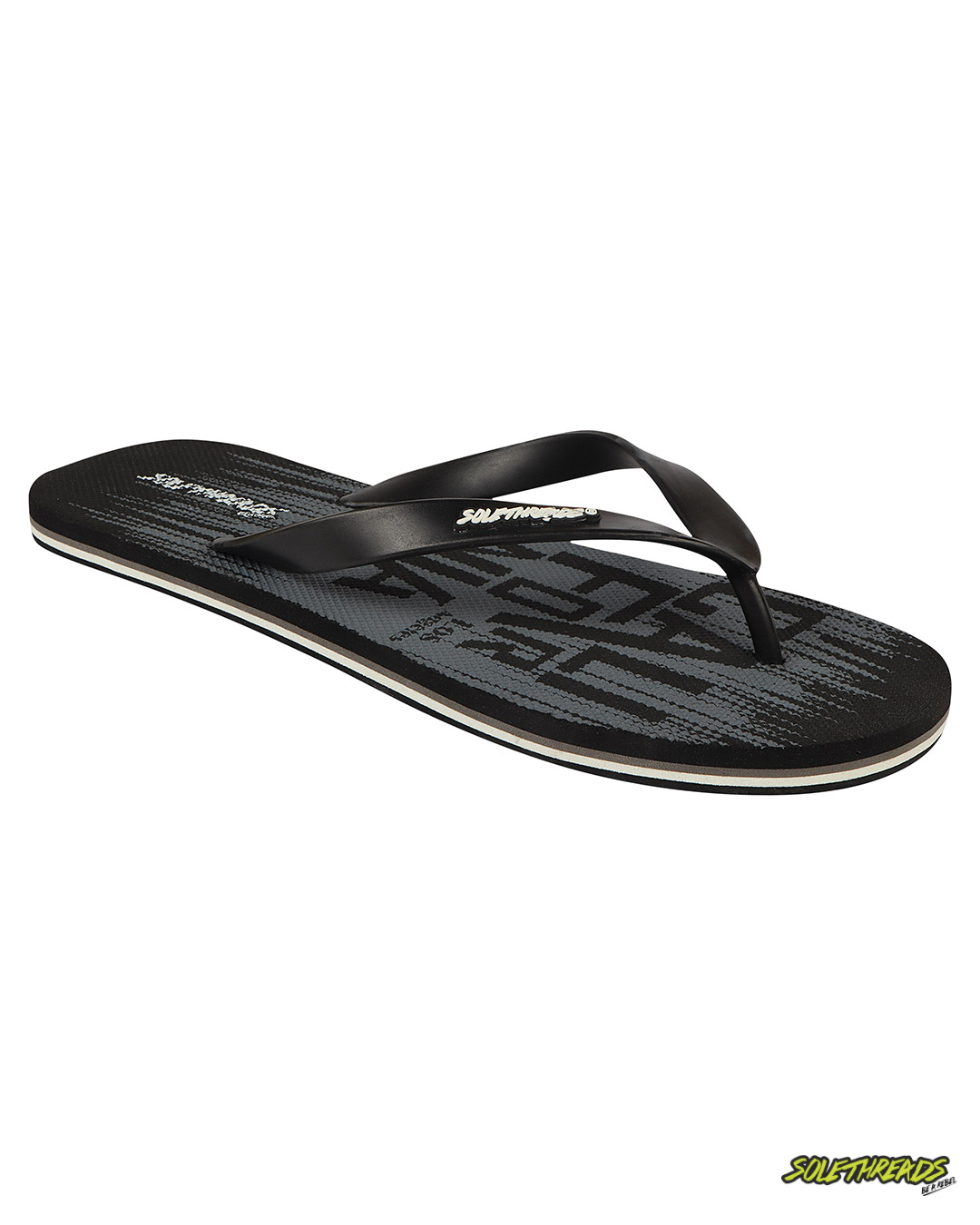 Buy Solethread California Black Men's Flip-Flop Online in India at Bewakoof