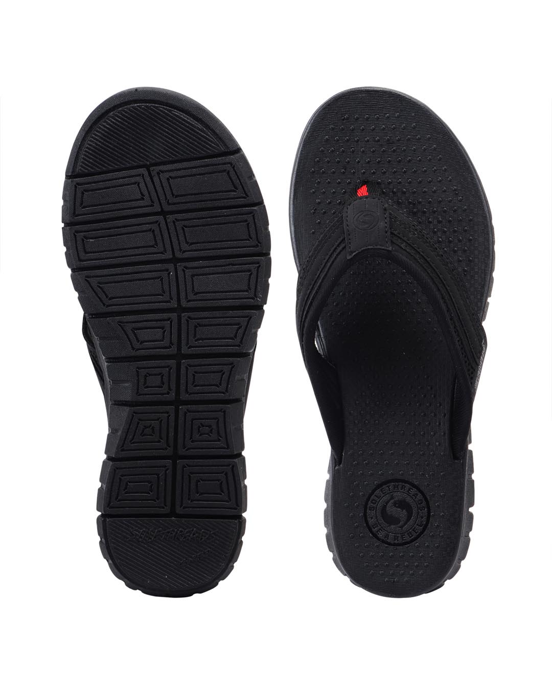 Buy Solethreads Cole Black Flip Flops For Men Online in India at